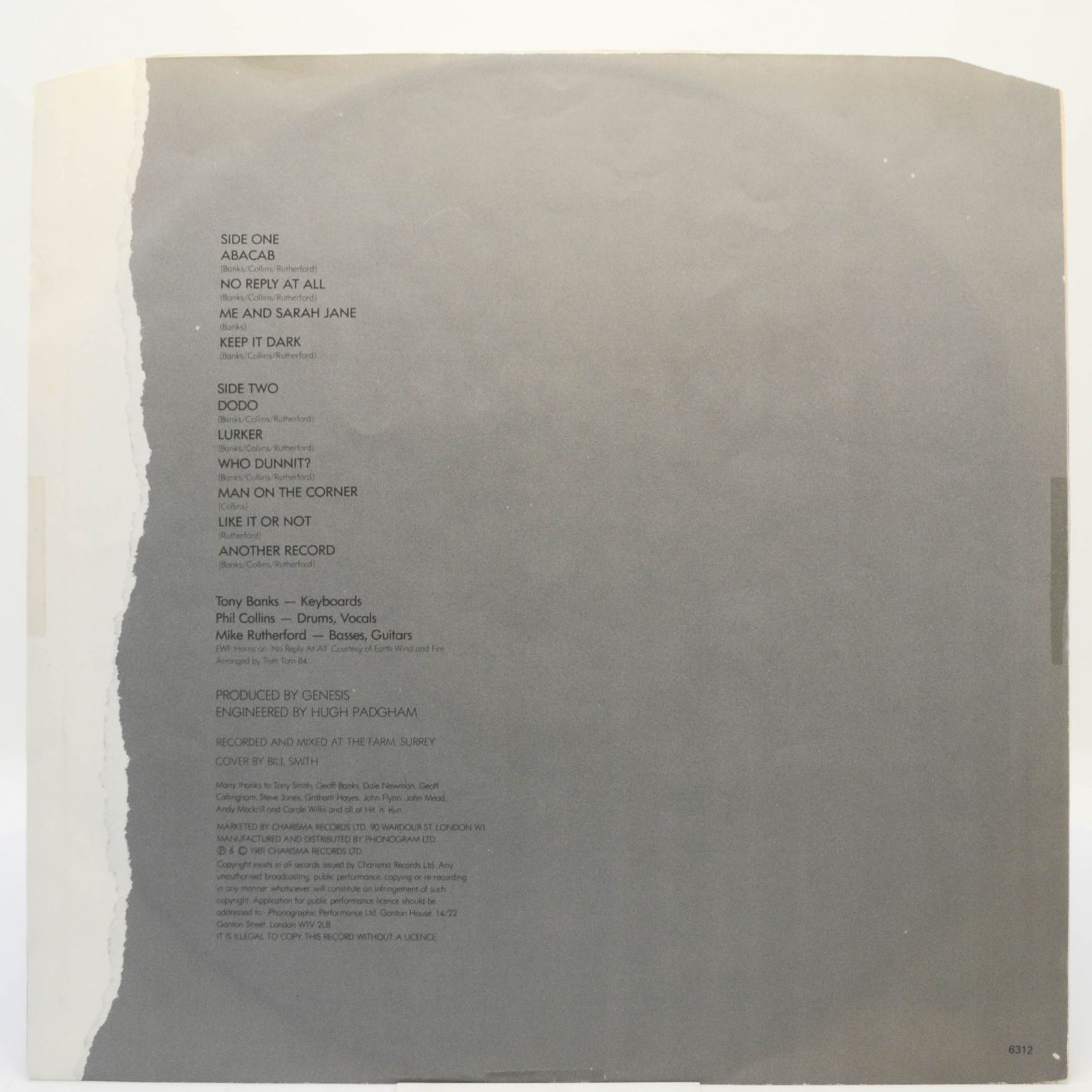 Genesis — Abacab, 1981