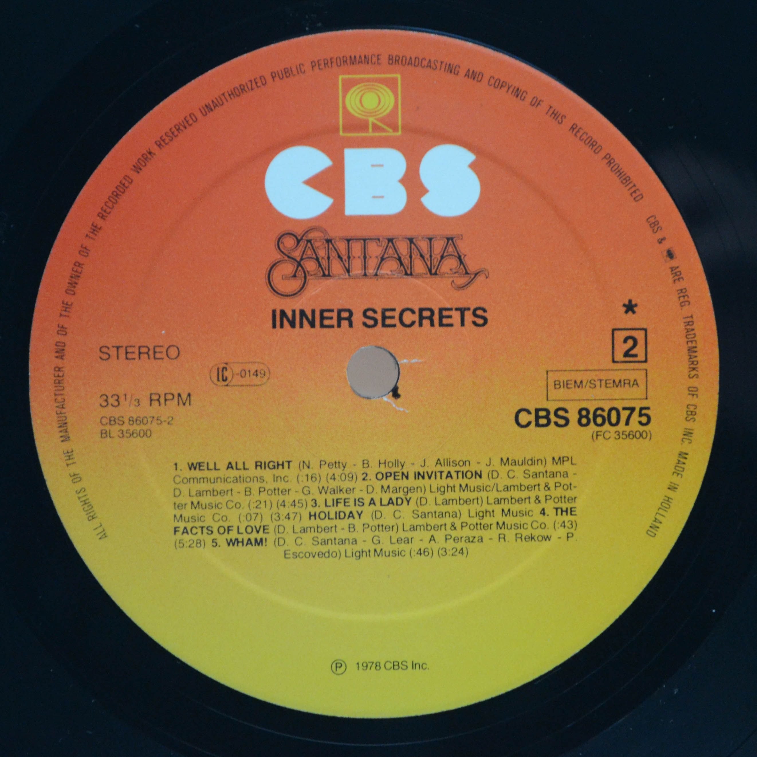 Santana — Inner Secrets, 1978