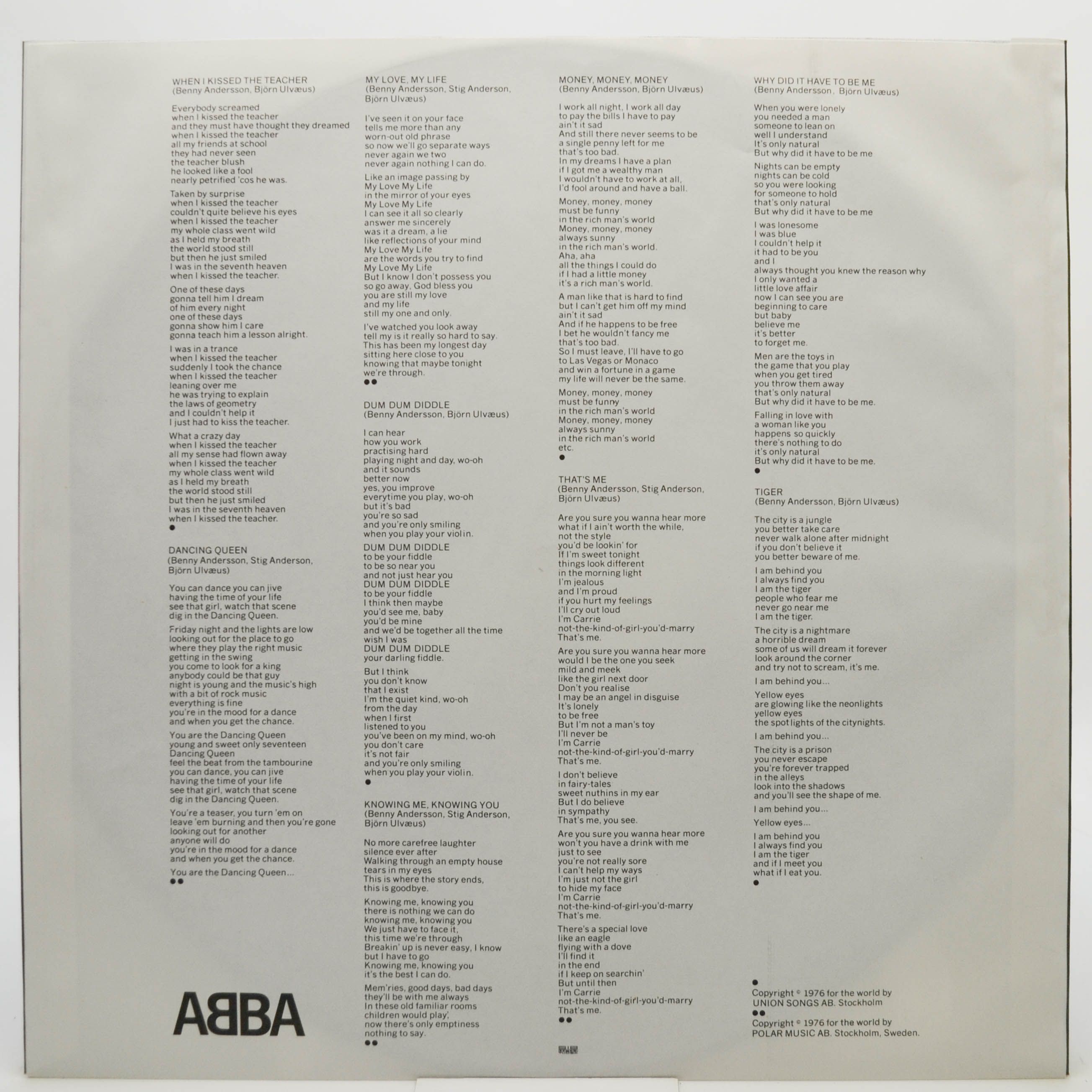 ABBA — Arrival (1-st, Sweden), 1976