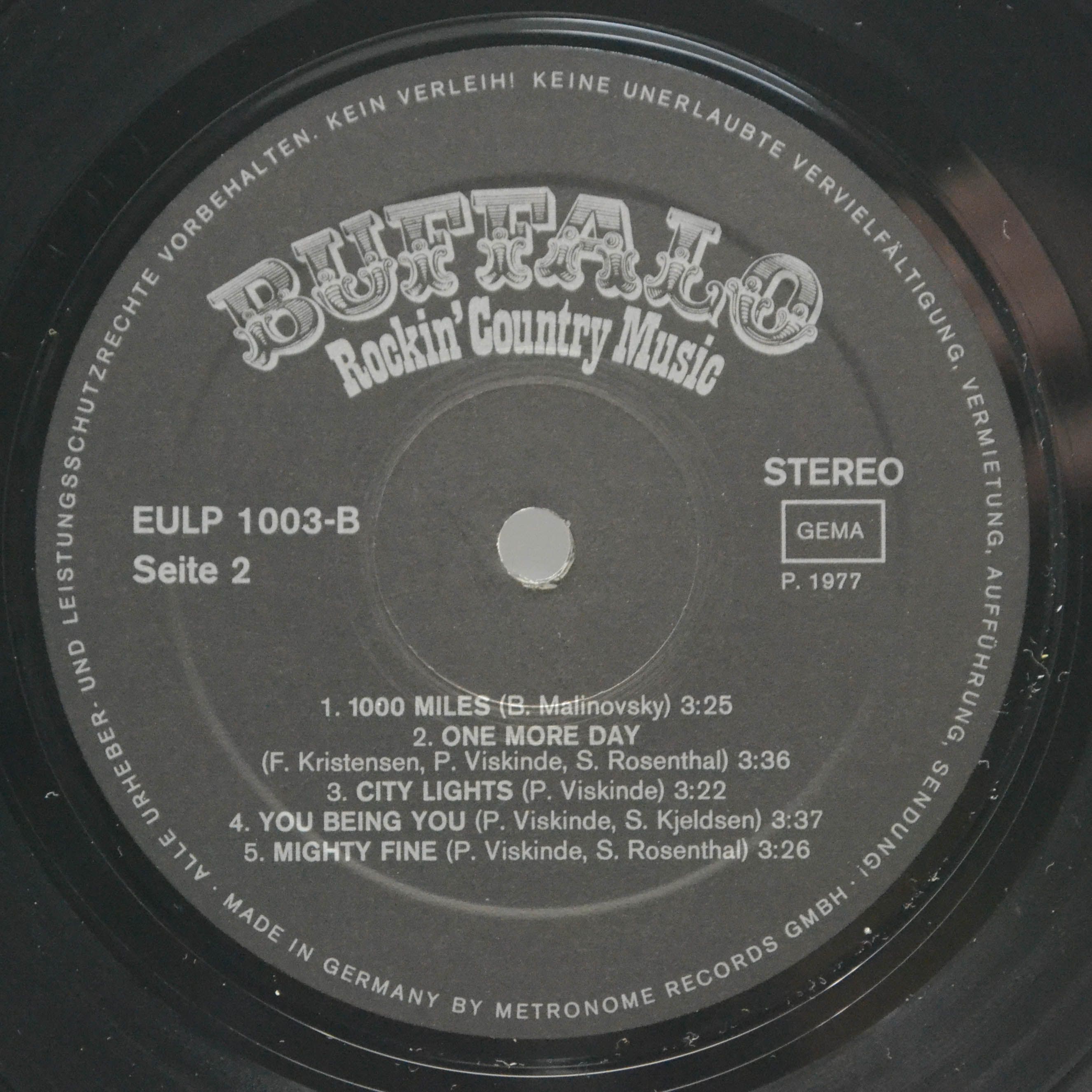 Buffalo — Rockin' Country Music, 1977