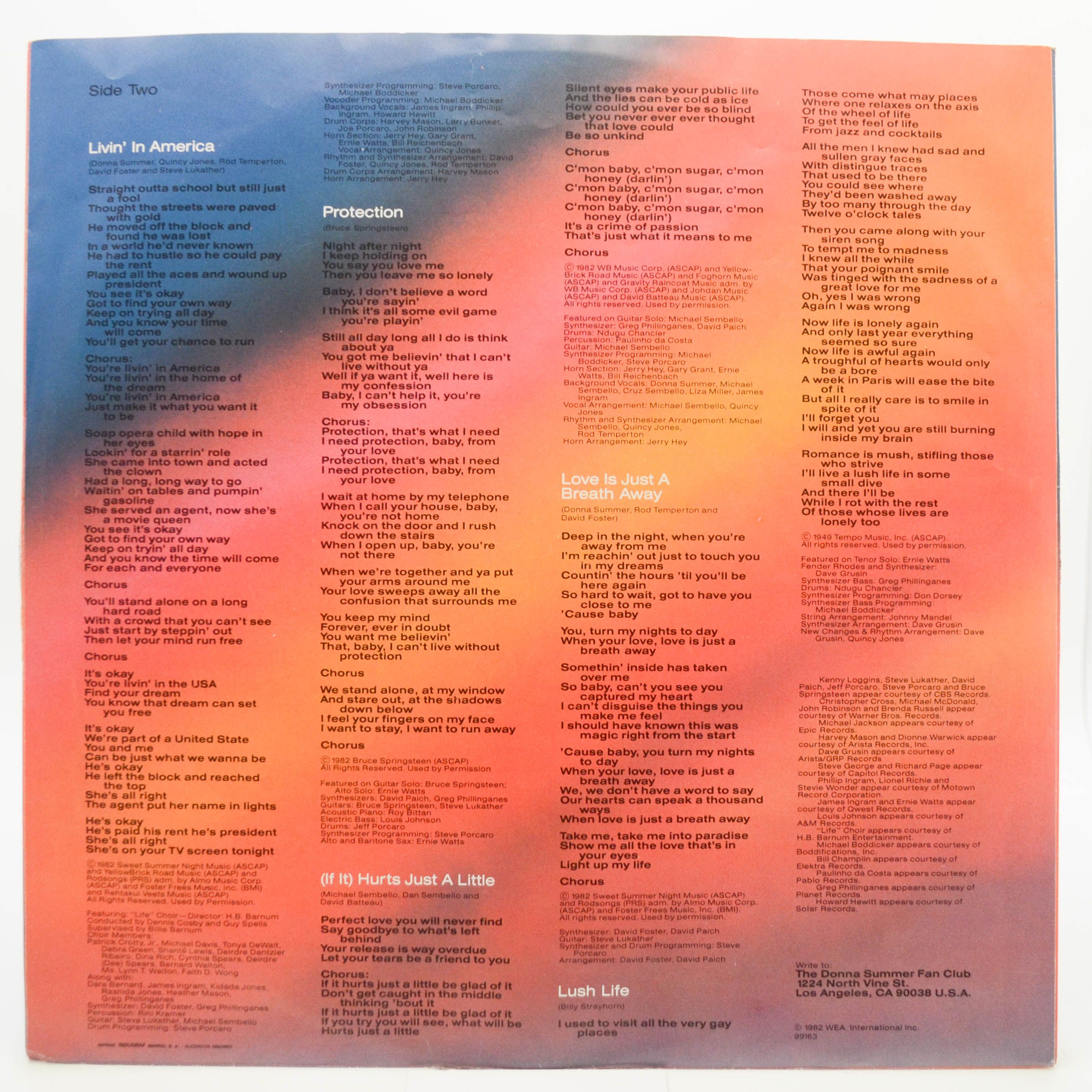 Donna Summer — Donna Summer, 1982