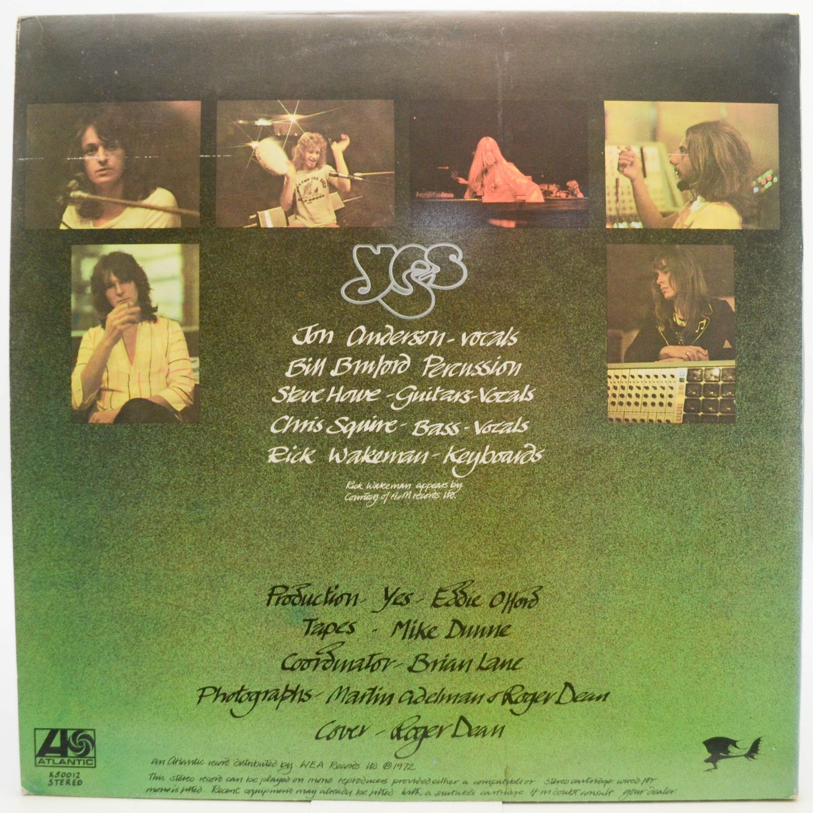 Yes — Close To The Edge (UK), 1972