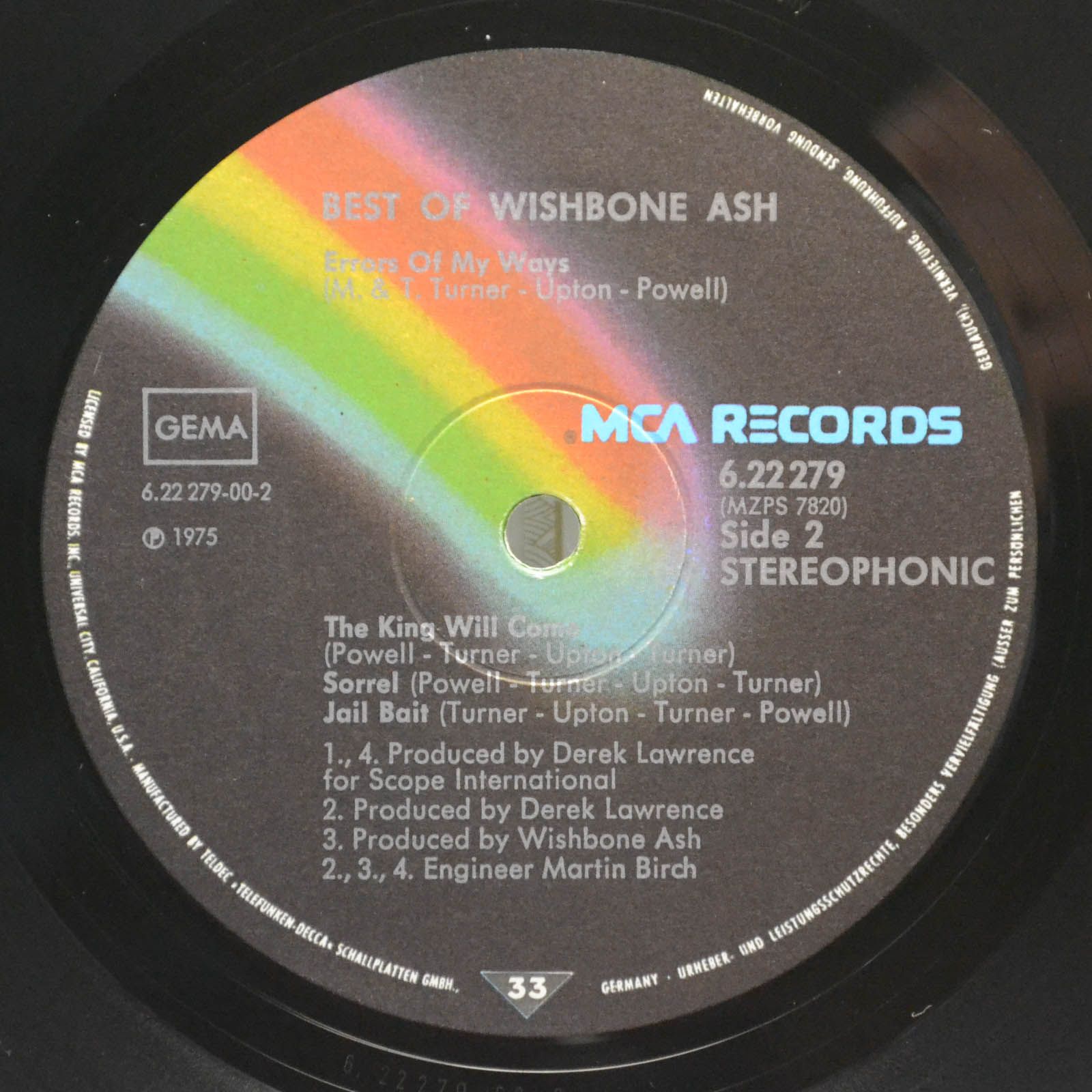 Wishbone Ash — Best Of Wishbone Ash, 1975
