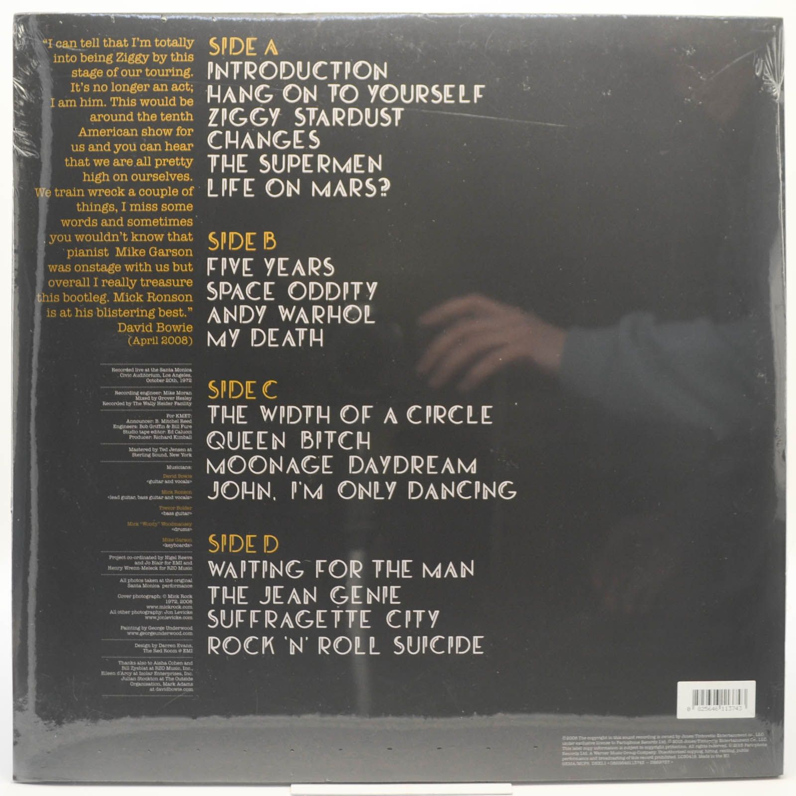 David Bowie — Live Santa Monica '72 (2LP), 1972