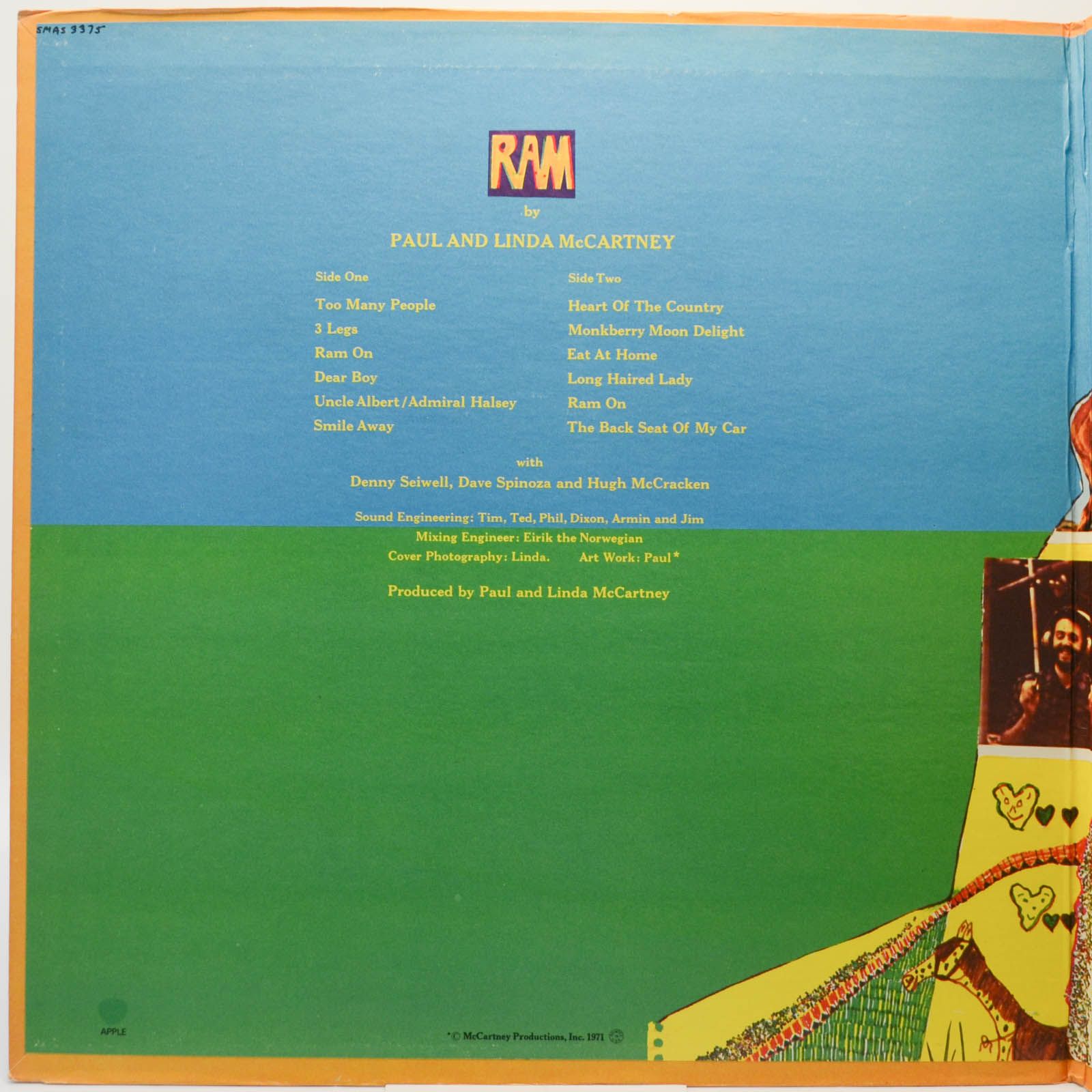Paul & Linda McCartney — Ram (USA), 1971