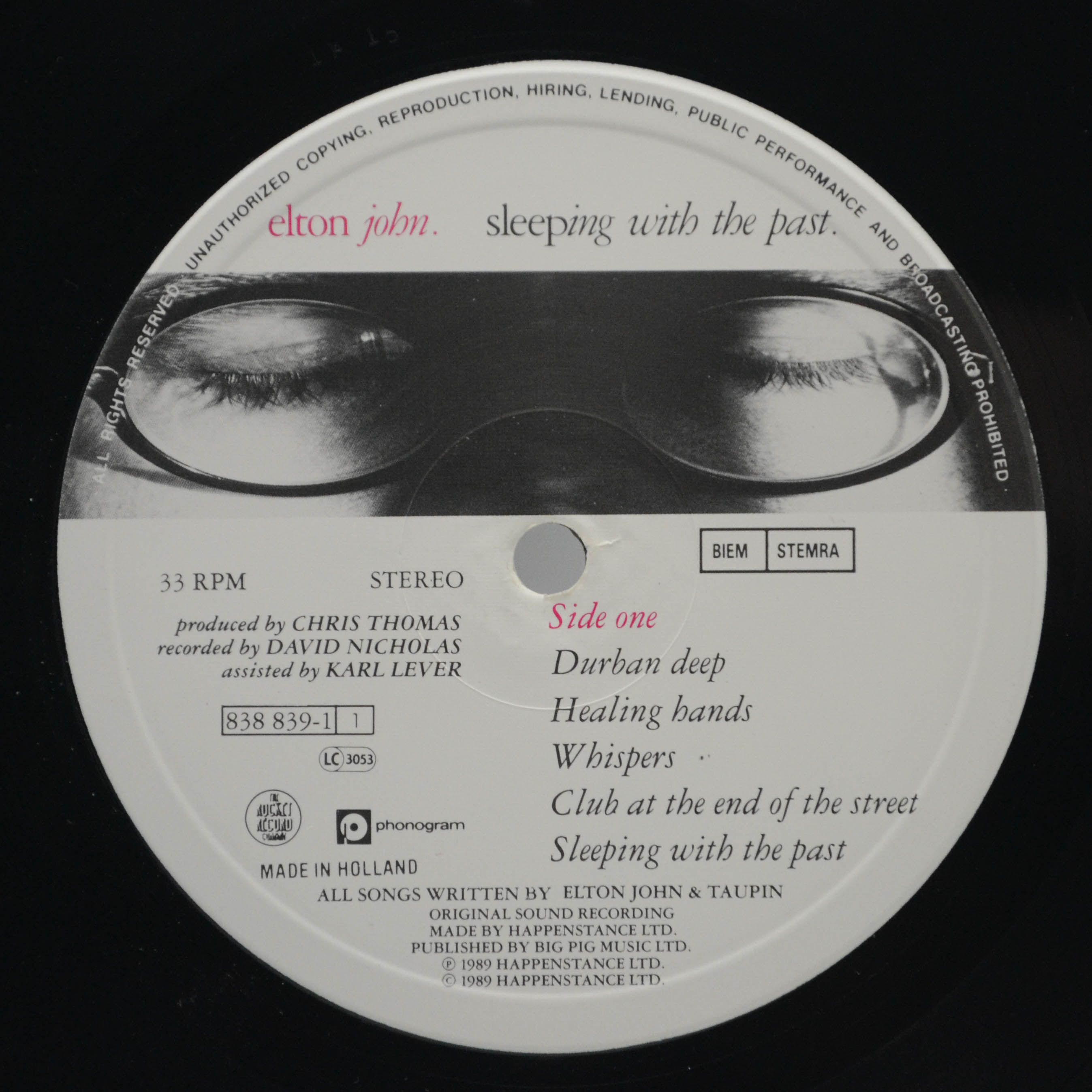 Elton John — Sleeping With The Past, 1989