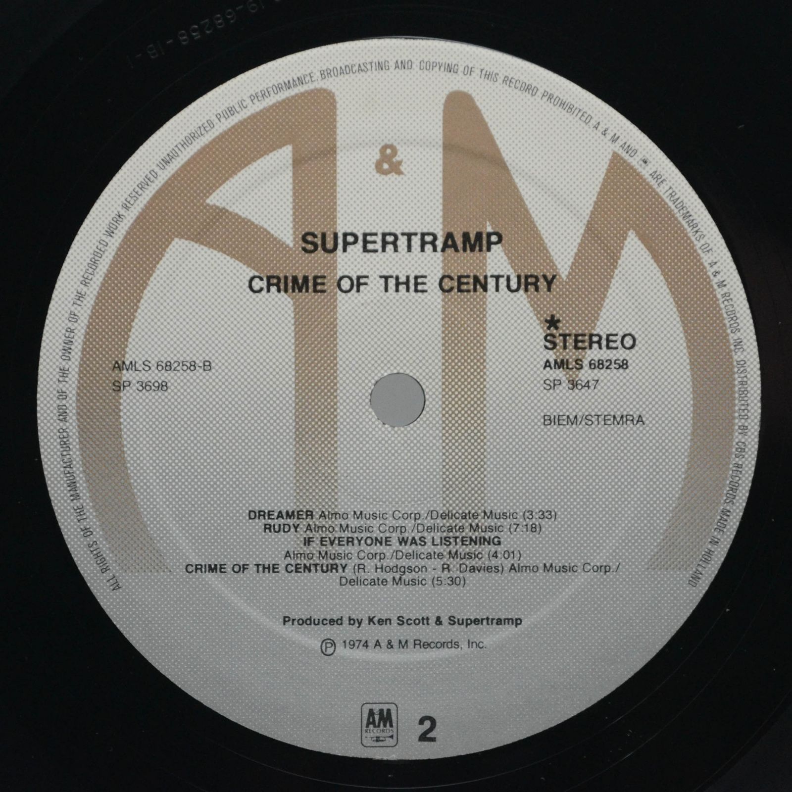 Supertramp — Crime Of The Century, 1974