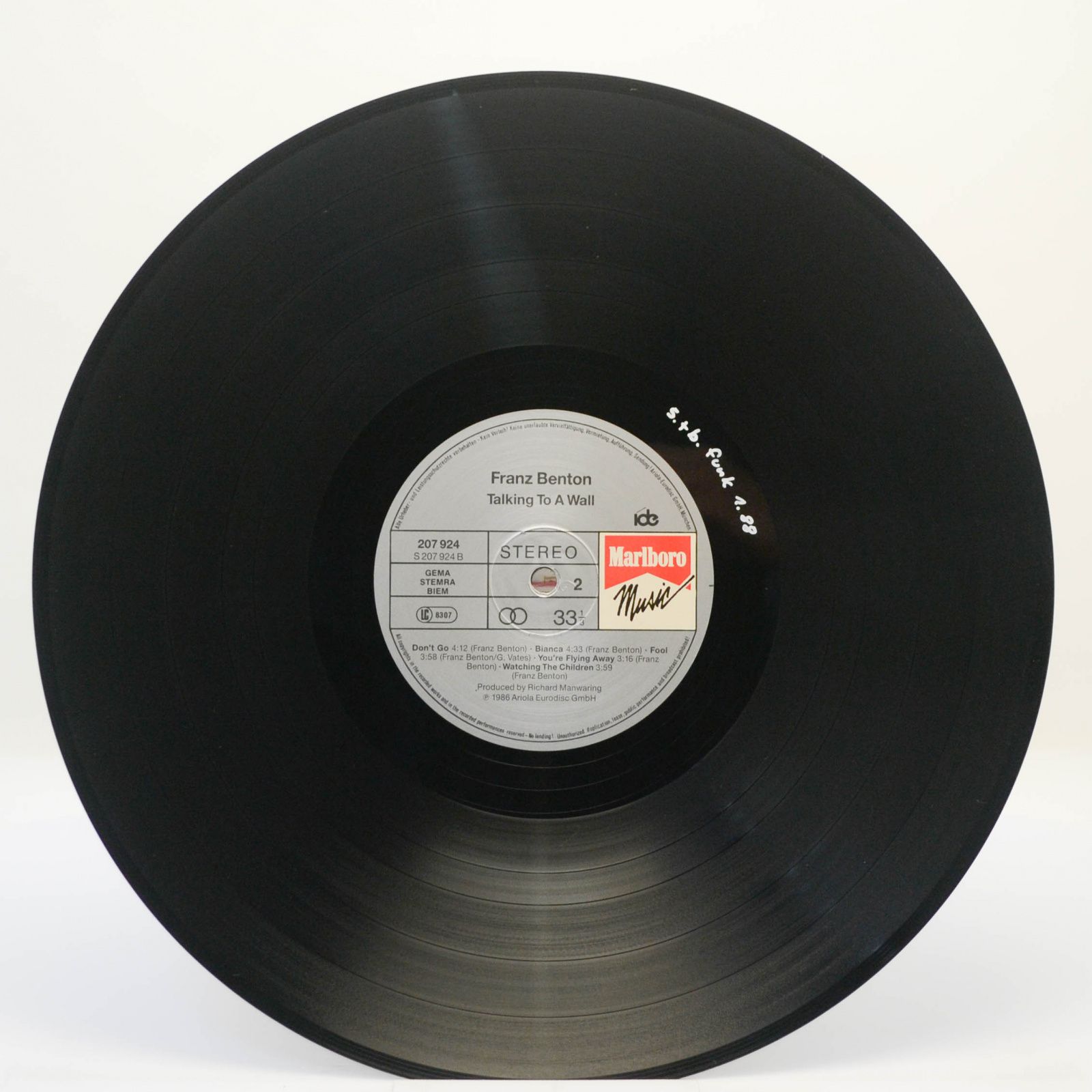 Franz Benton — Talking To A Wall, 1986