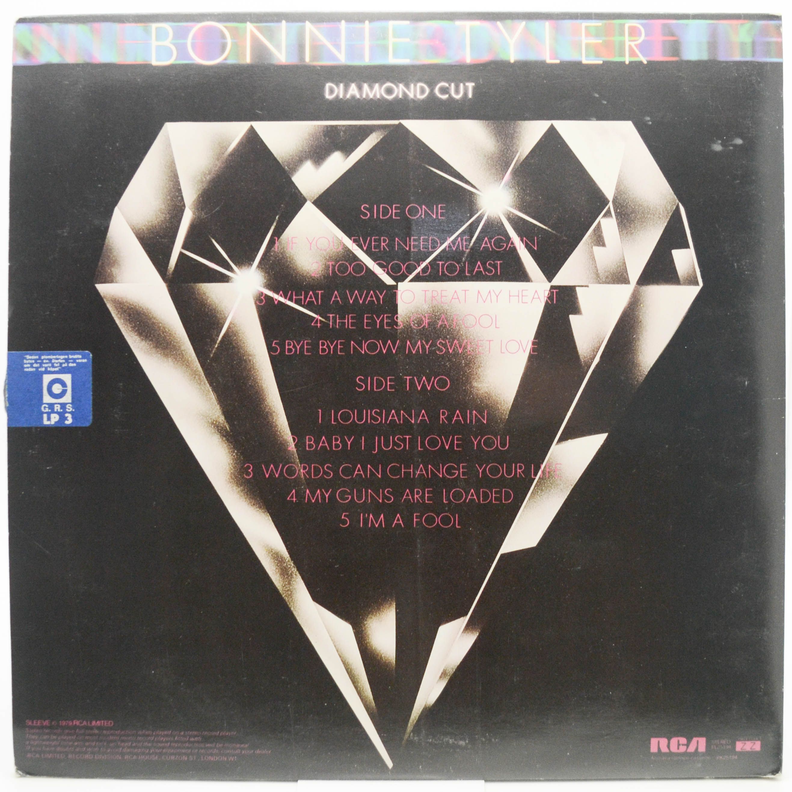 Bonnie Tyler — Diamond Cut (1-st, UK), 1979