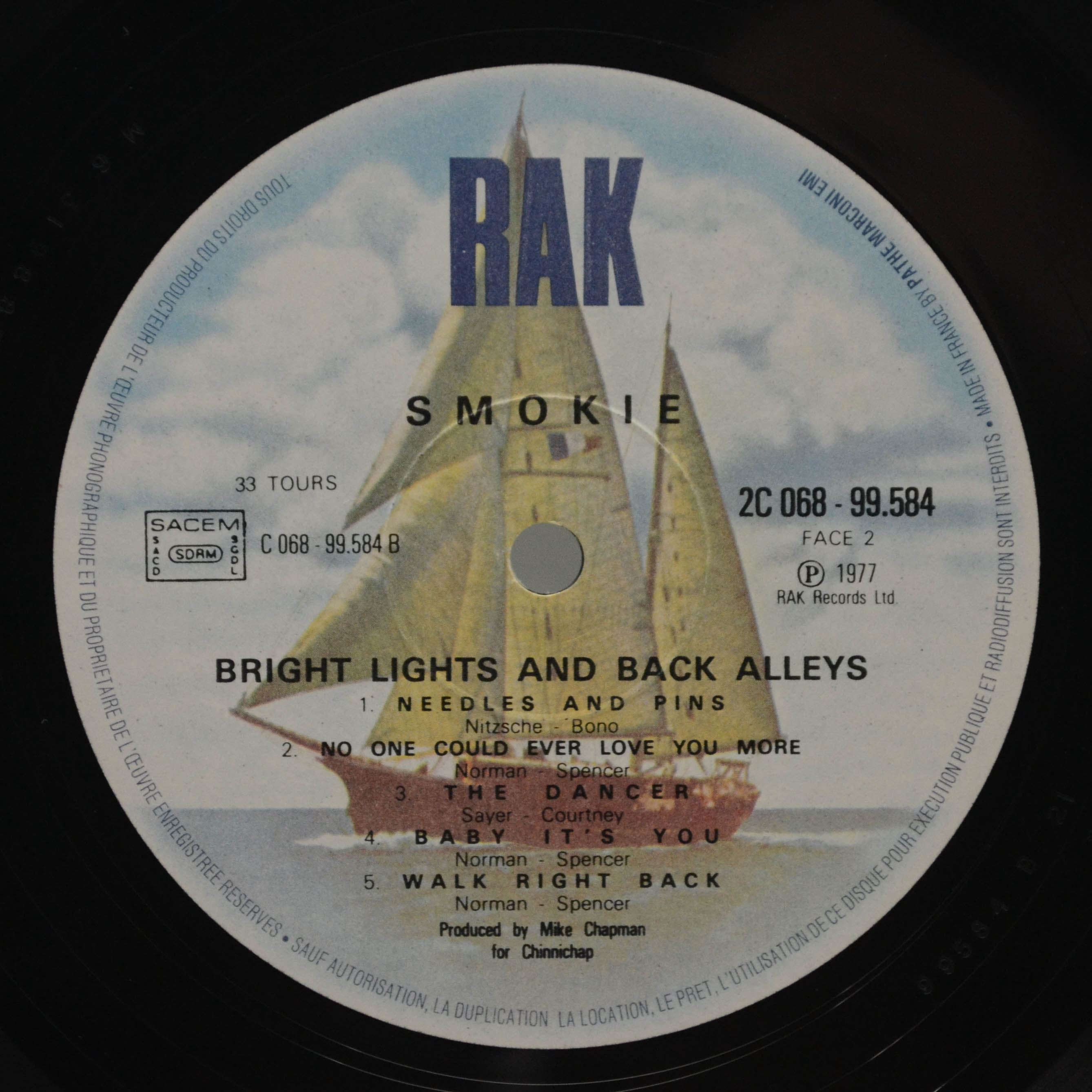 Smokie — Bright Lights And Back Alleys, 1977