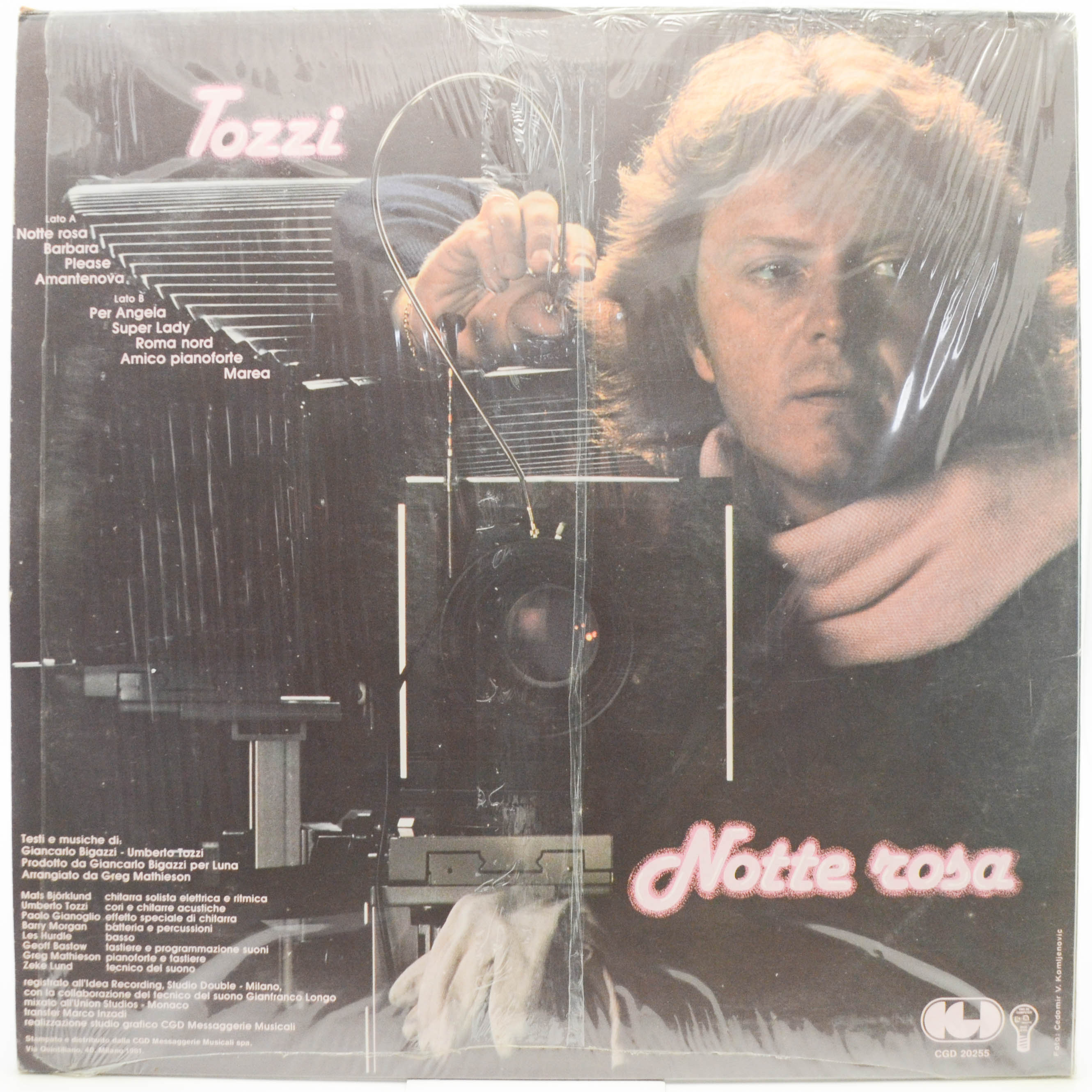 Umberto Tozzi — Notte Rosa (1-st, Italy), 1981