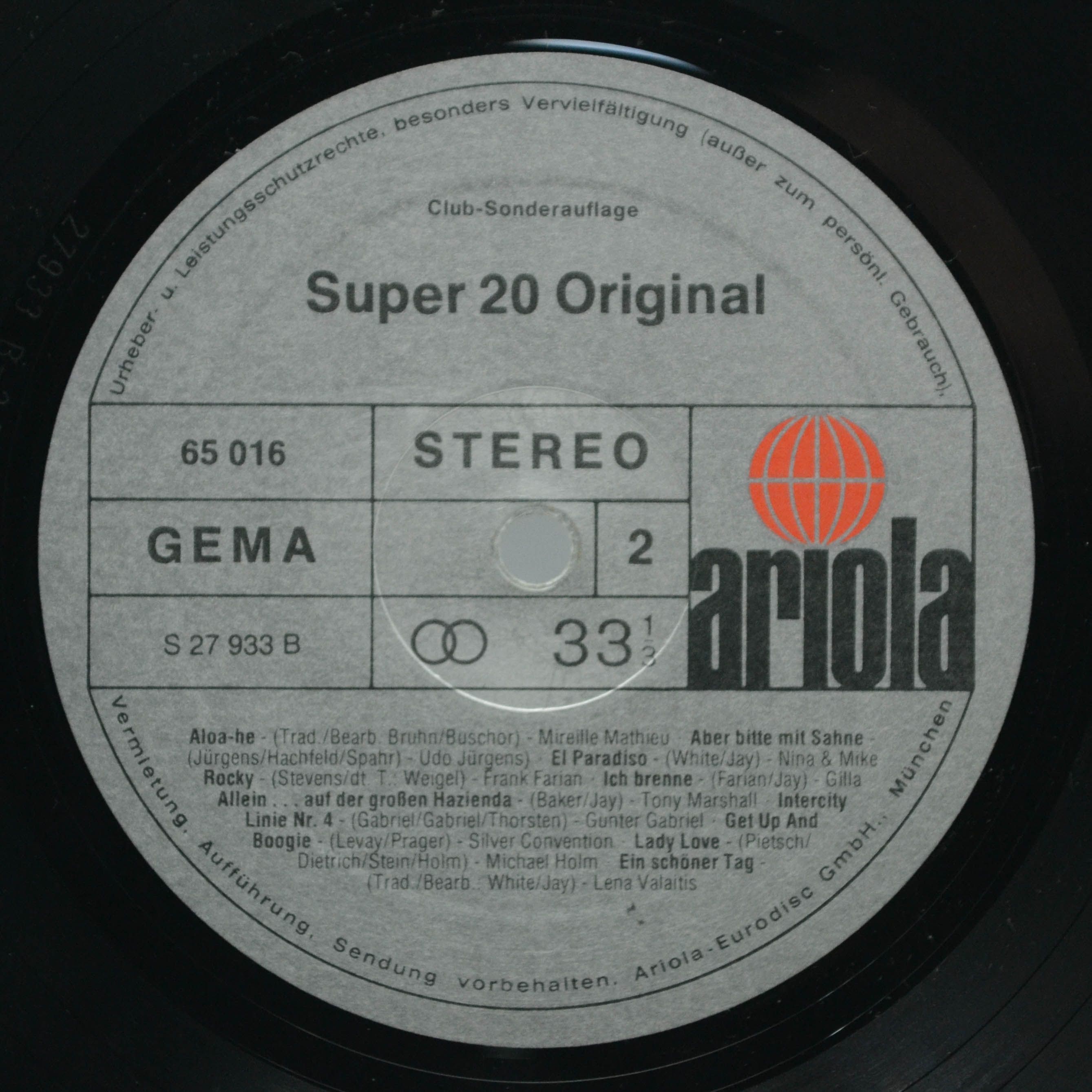 Various — Super 20 Original, 1976