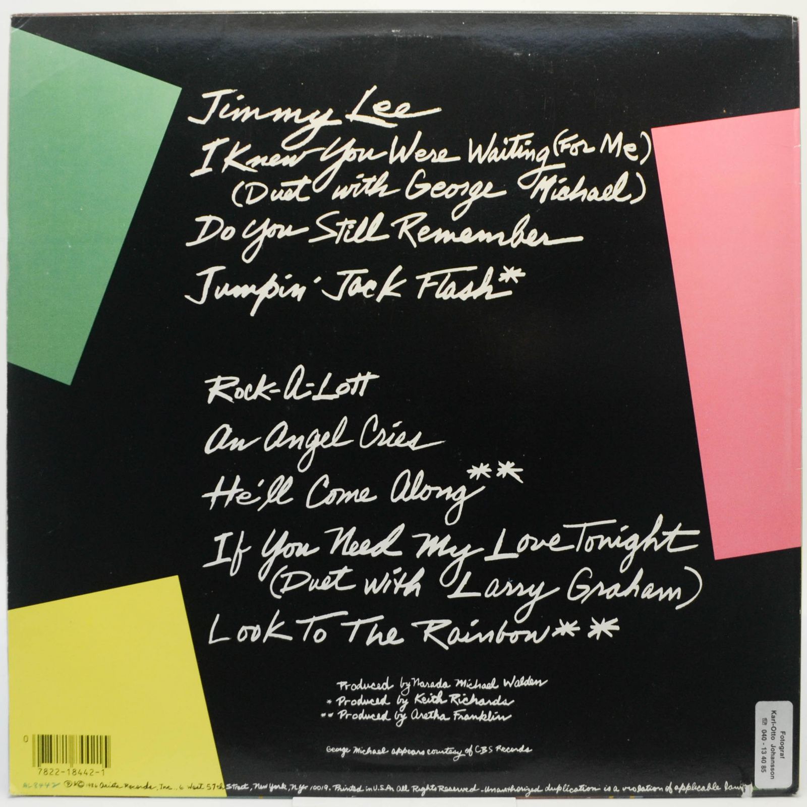 Aretha Franklin — Aretha, 1986