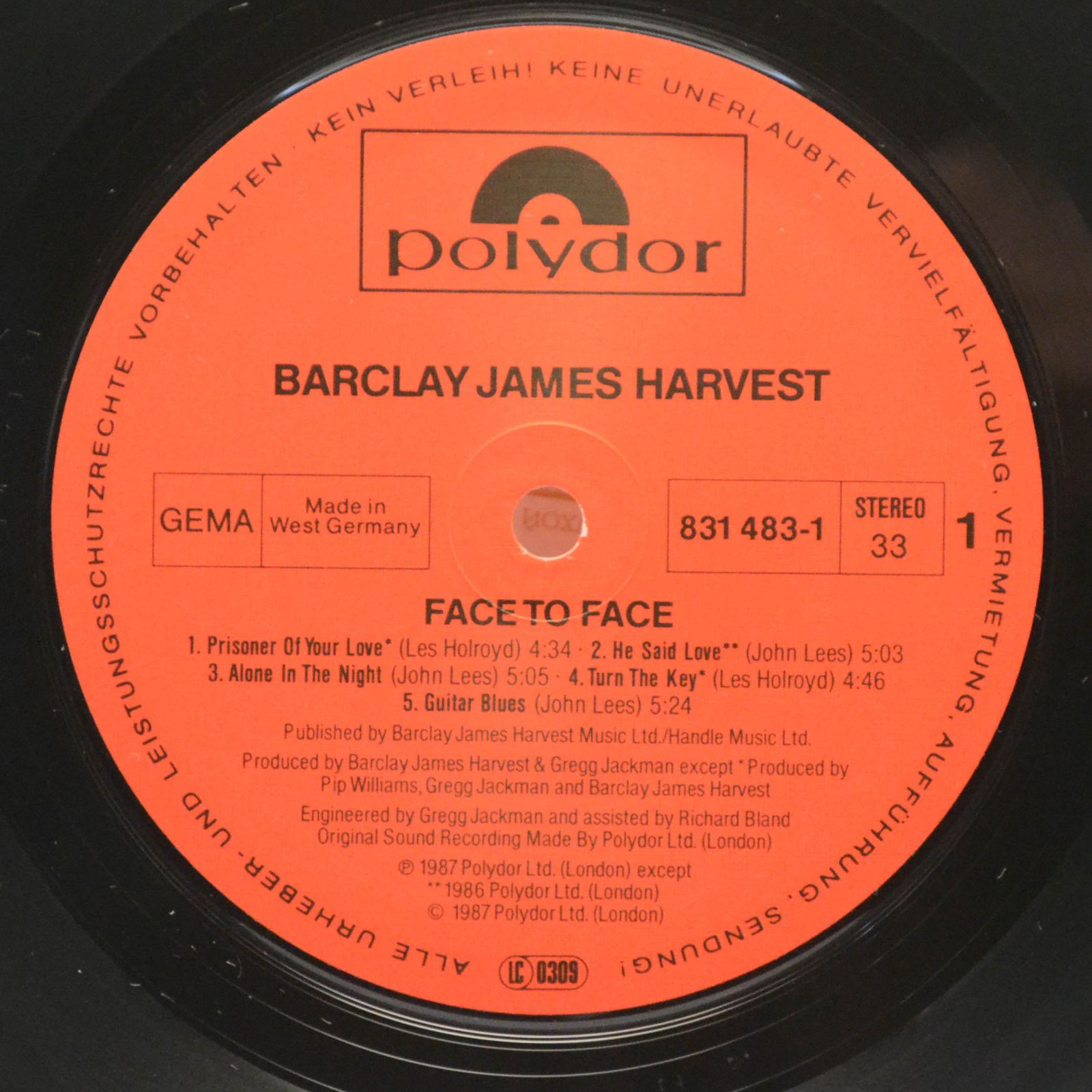 Barclay James Harvest — Face To Face, 1987