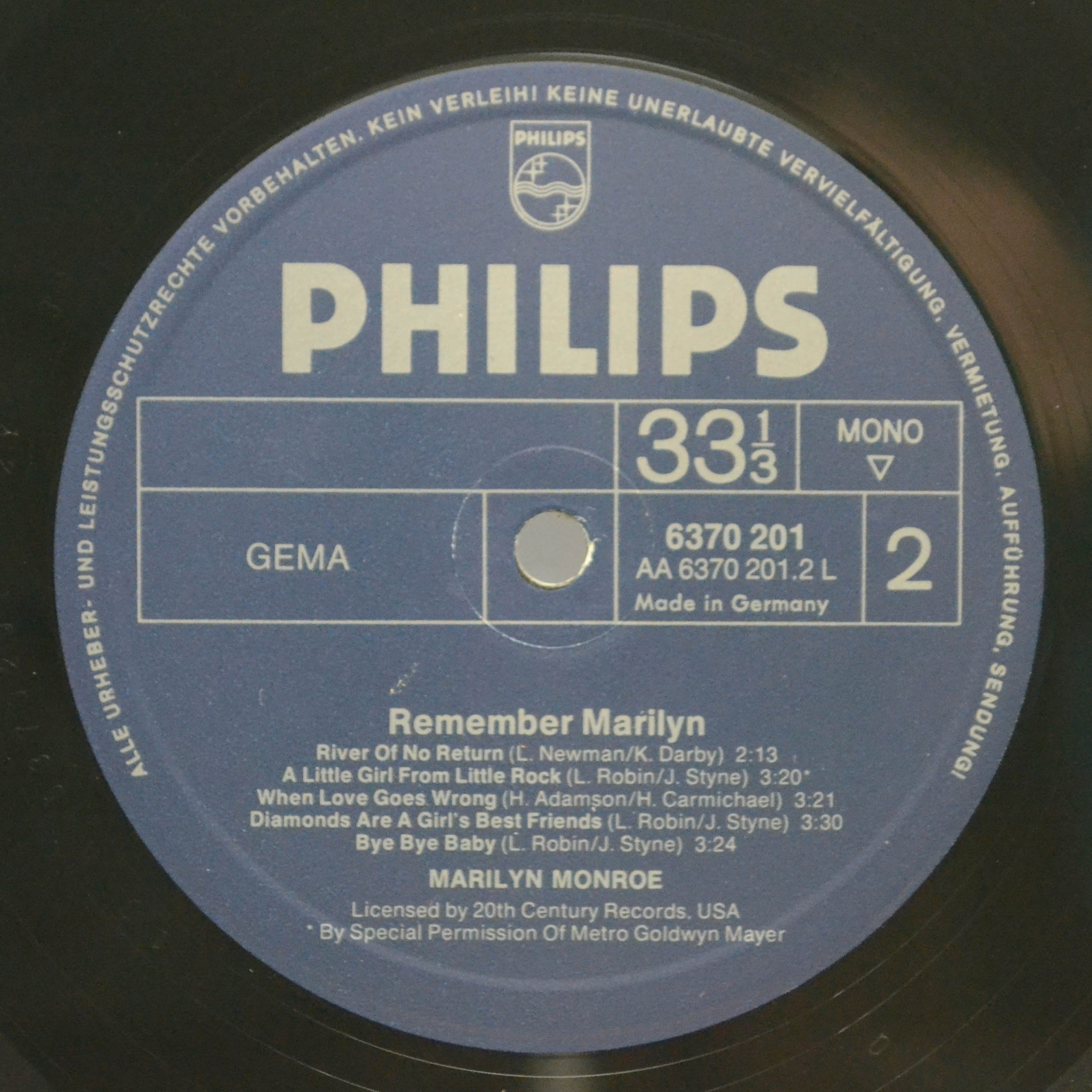 Marilyn Monroe — Remember Marilyn (booklet), 1962