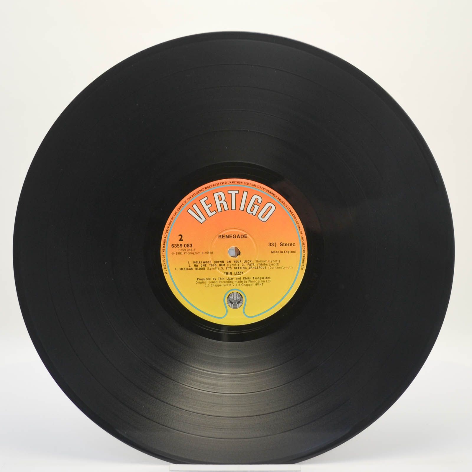 Thin Lizzy — Renegade (1-st, UK), 1981