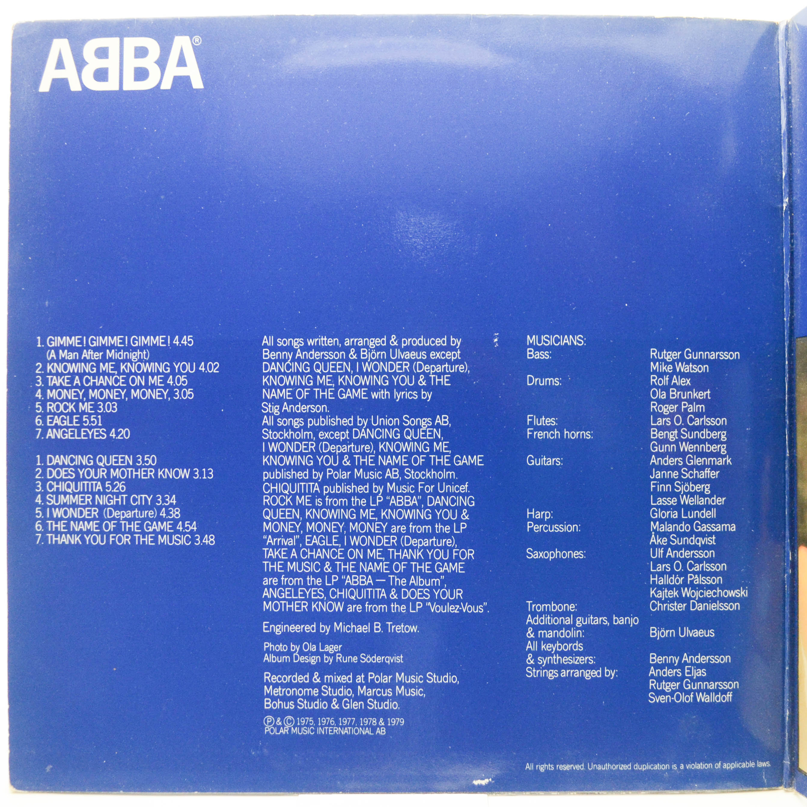 ABBA — Greatest Hits Vol. 2, 1979
