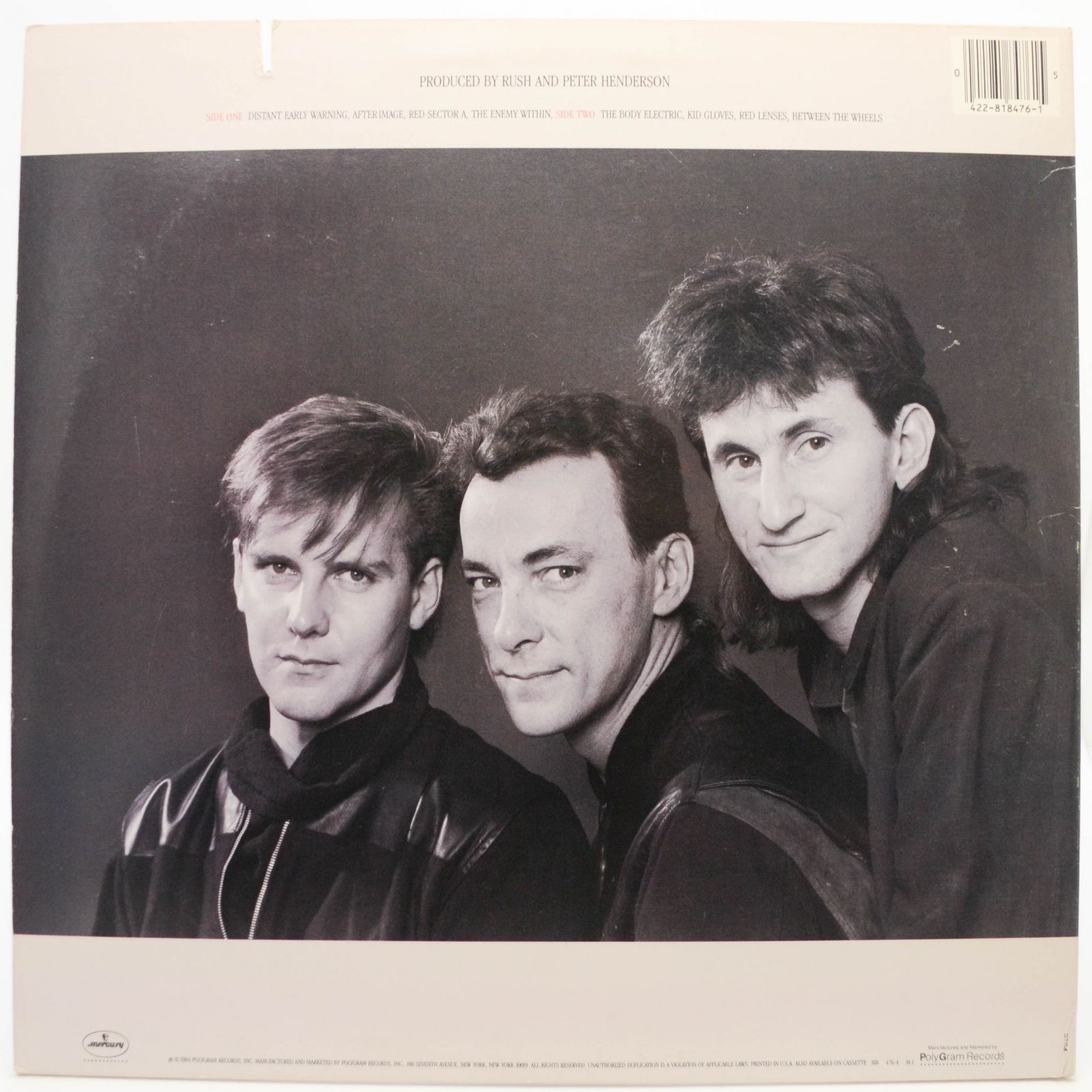 Rush — Grace Under Pressure (USA), 1984