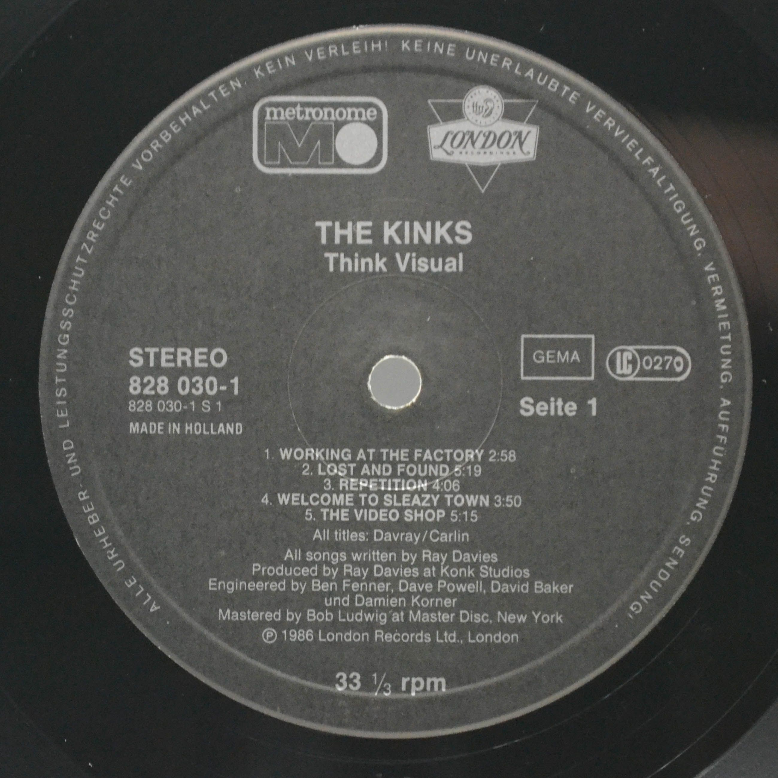 The Kinks — Think Visual, 1986