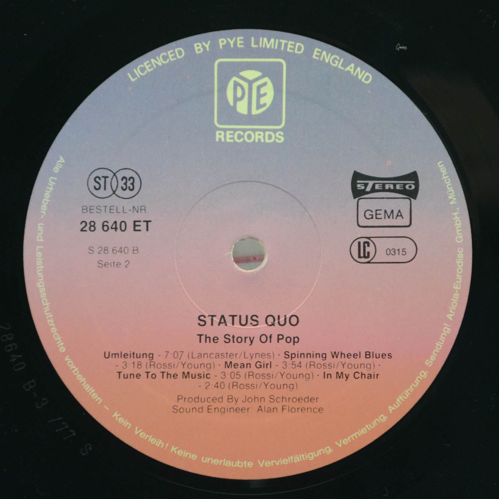 Status Quo — The Story Of Pop, 1977