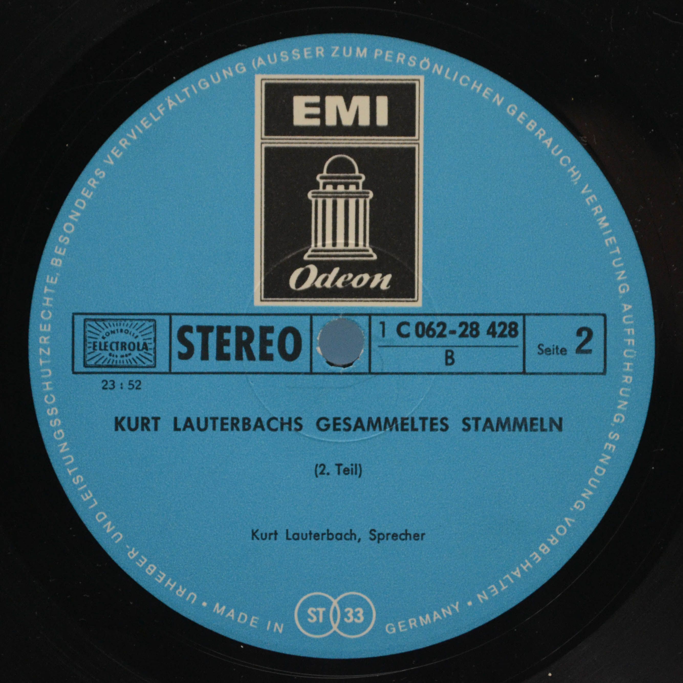 Kurt Lauterbach — Kurt Lauterbachs Gesammeltes Stammeln, 1973