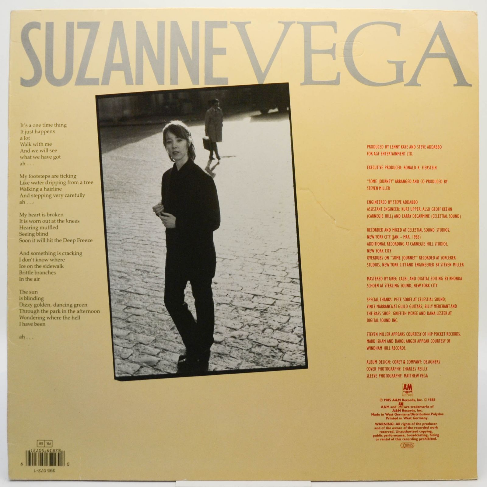 Suzanne Vega — Suzanne Vega, 1985