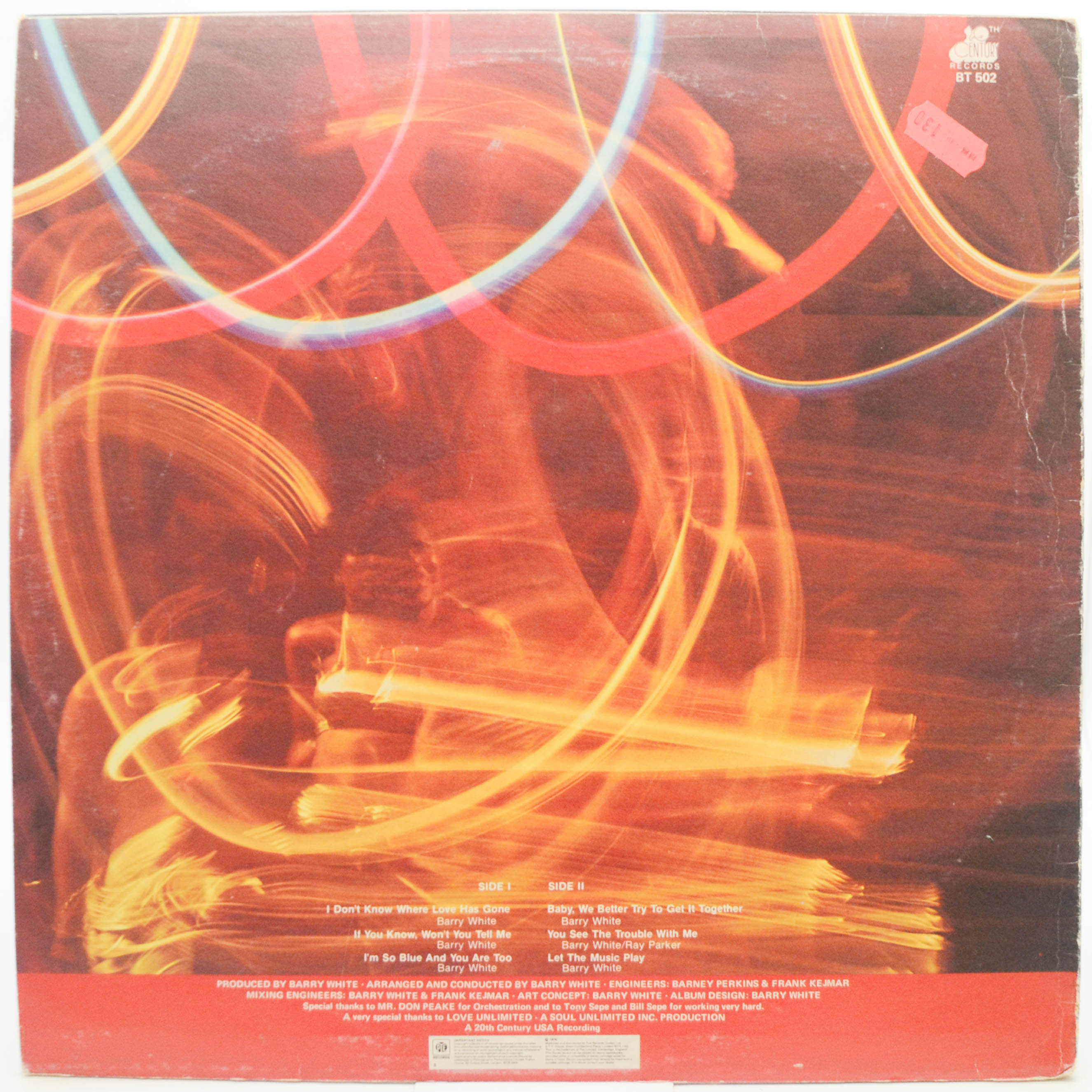 Barry White — Let The Music Play (UK), 1976