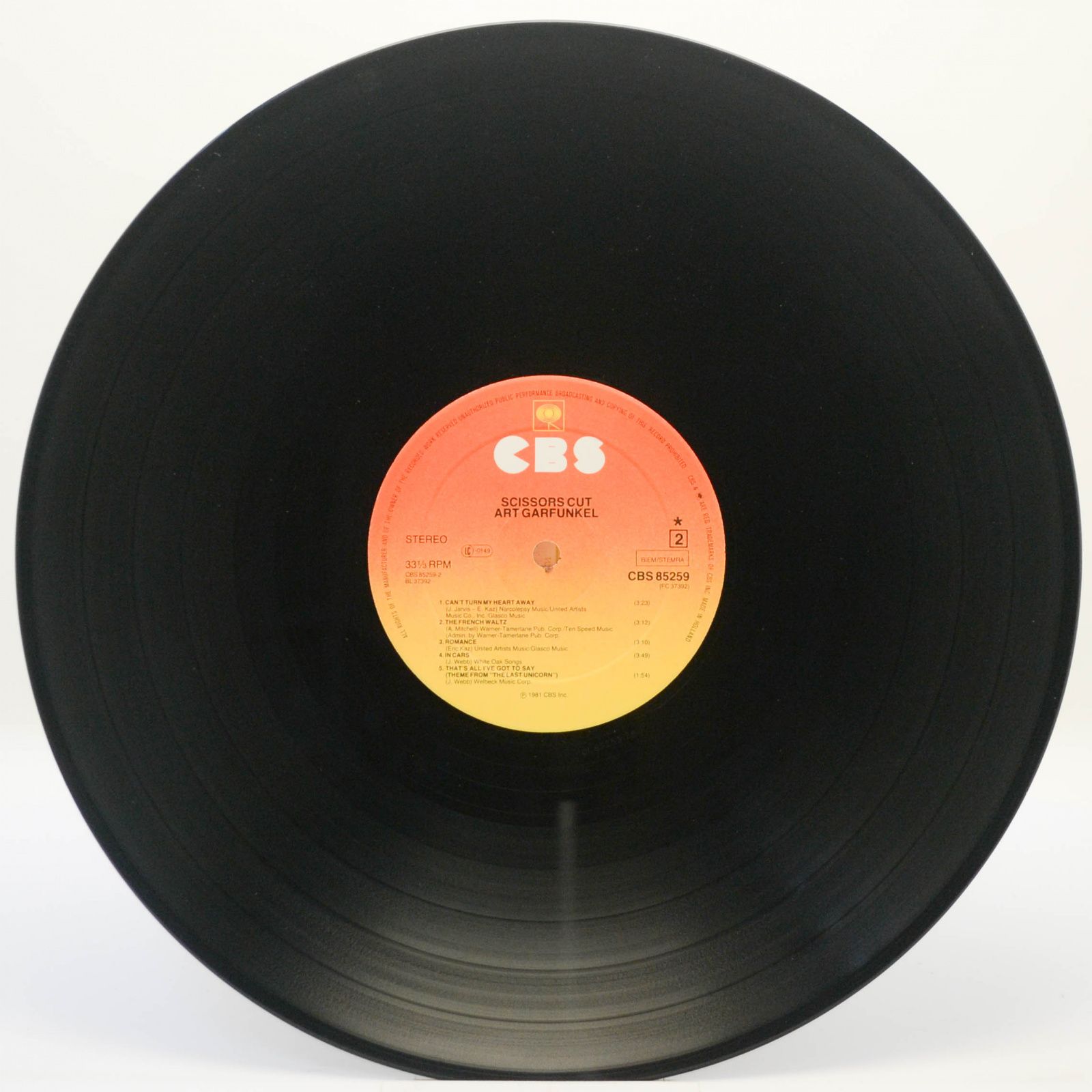 Art Garfunkel — Scissors Cut, 1981