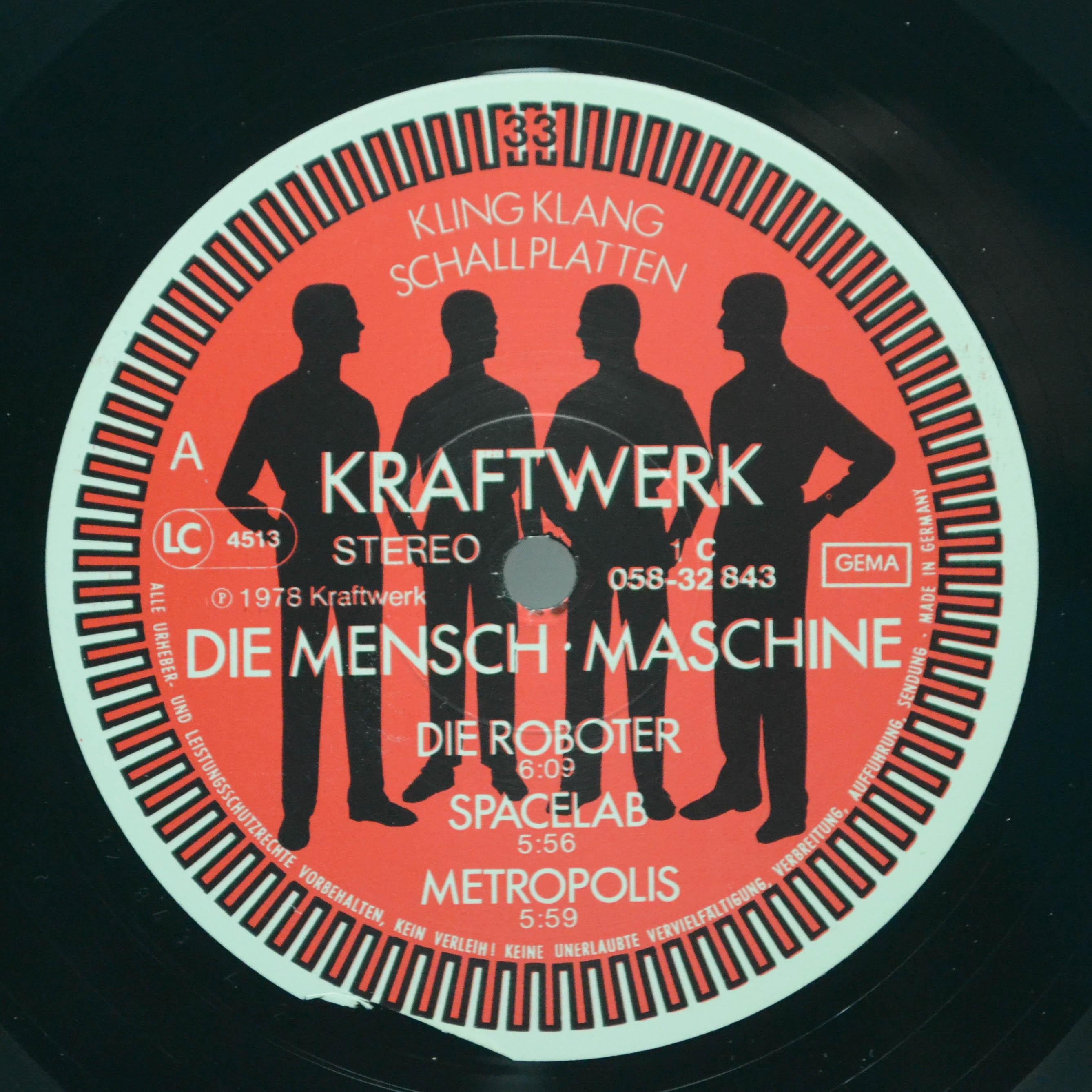 Kraftwerk — Die Mensch·Maschine (1-st, Germany), 1978