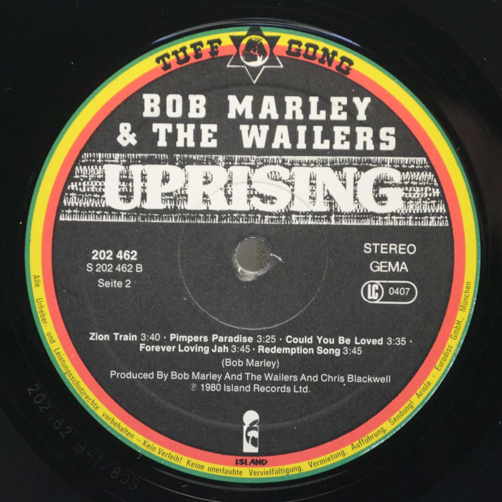 Bob Marley & The Wailers — Uprising, 1980