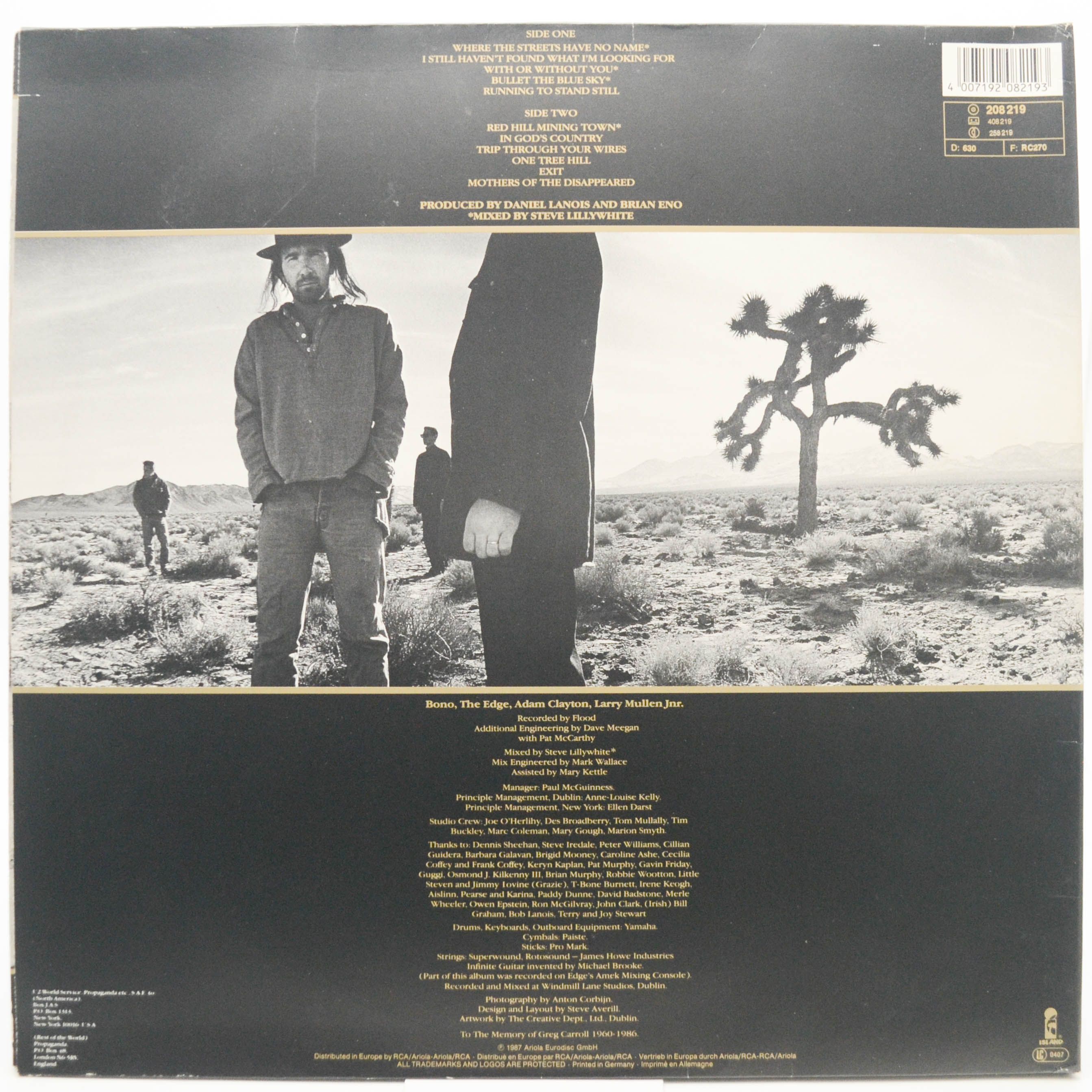 U2 — The Joshua Tree, 1989