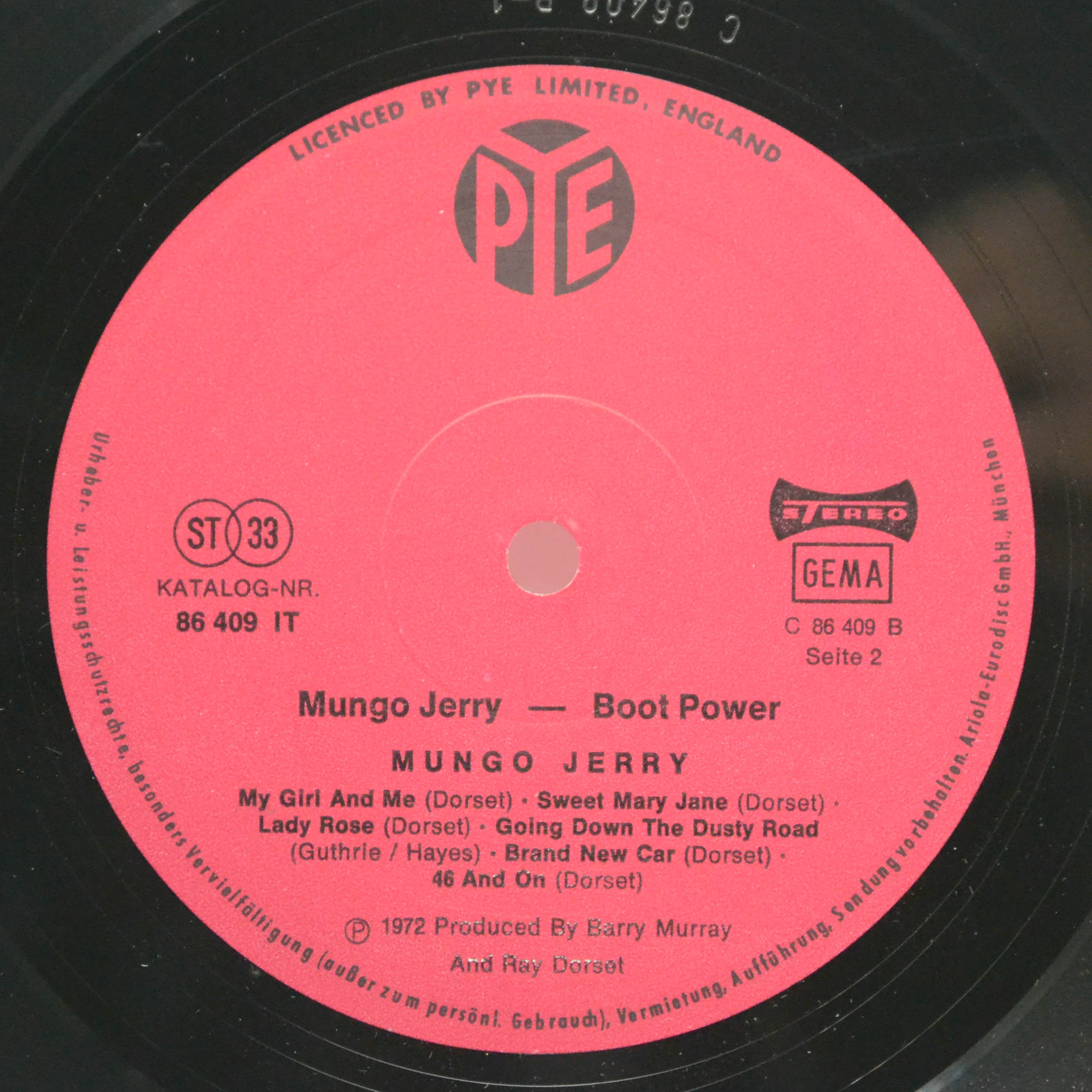 Mungo Jerry — Boot Power, 1972