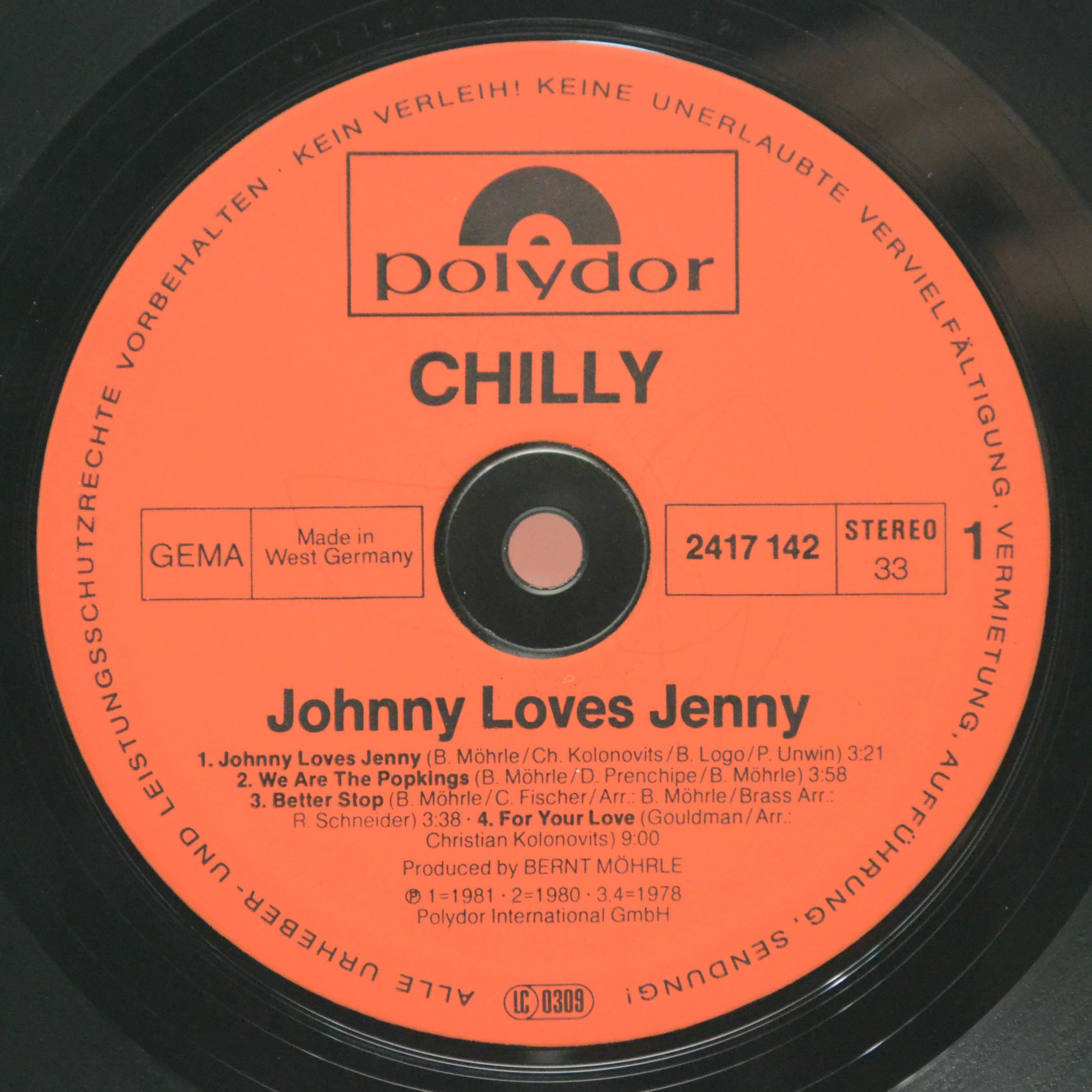 Chilly — Johnny Loves Jenny, 1981