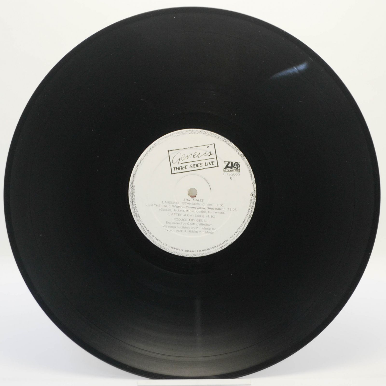 Genesis — Three Sides Live (2LP), 1982