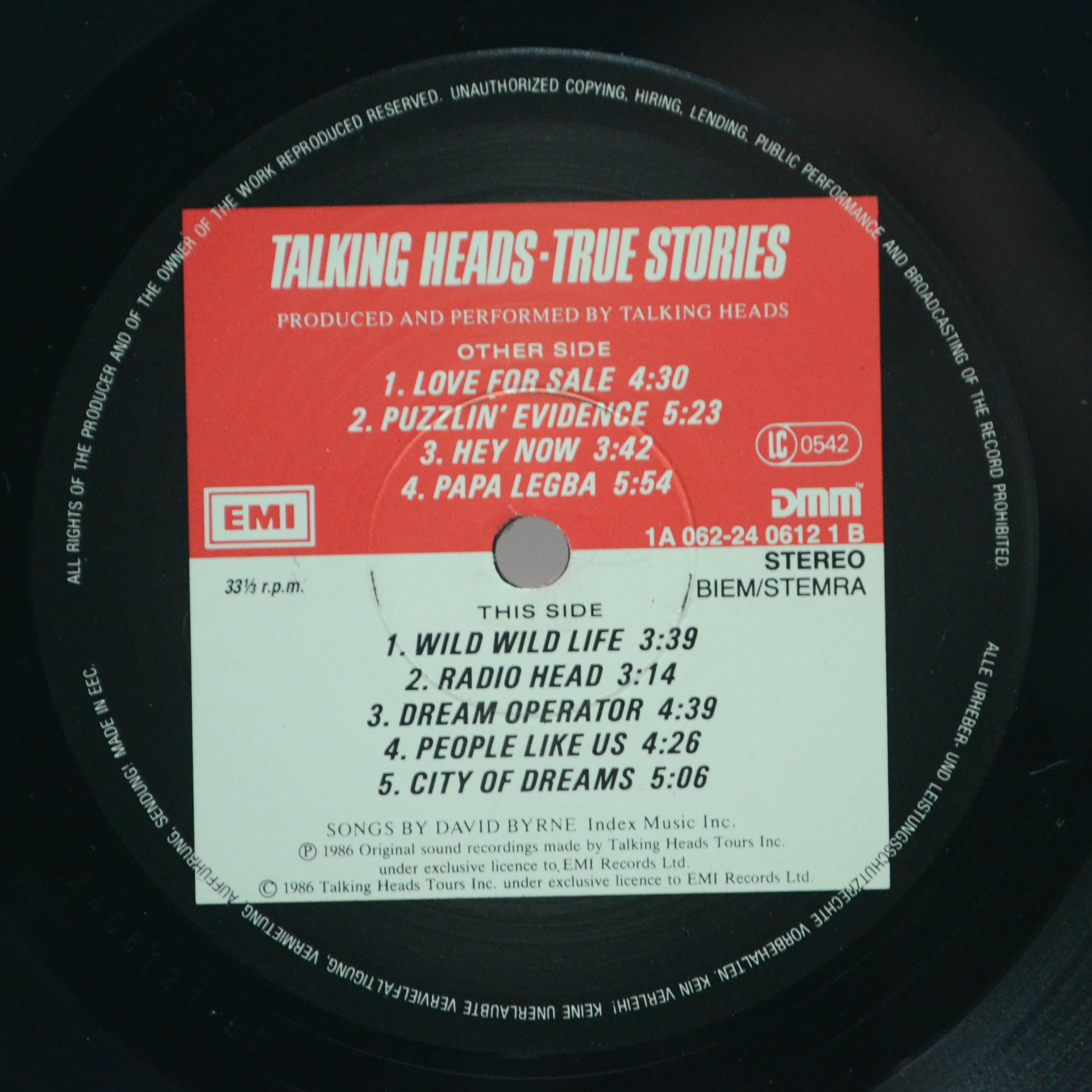 Talking Heads — True Stories, 1986