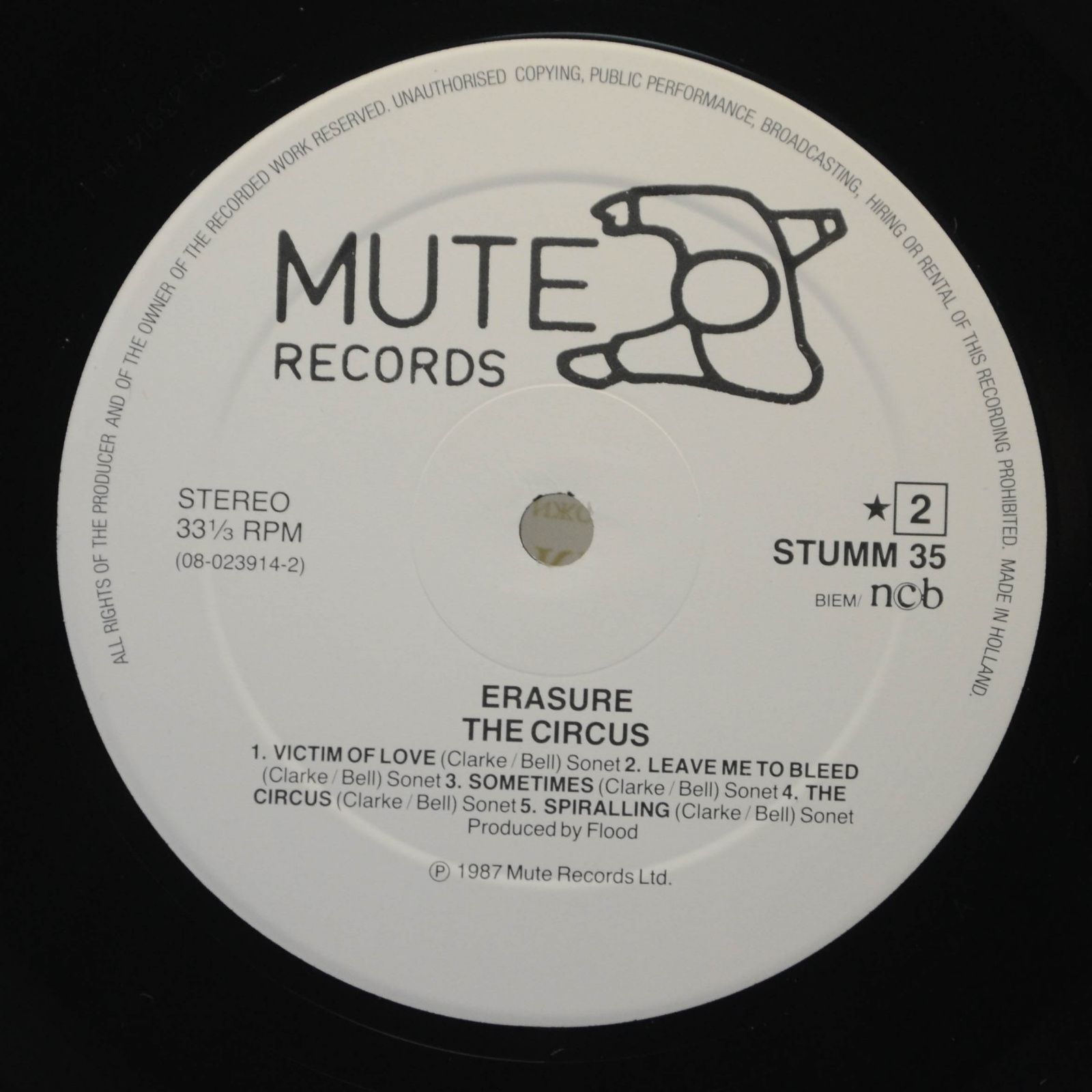 Erasure — The Circus, 1987