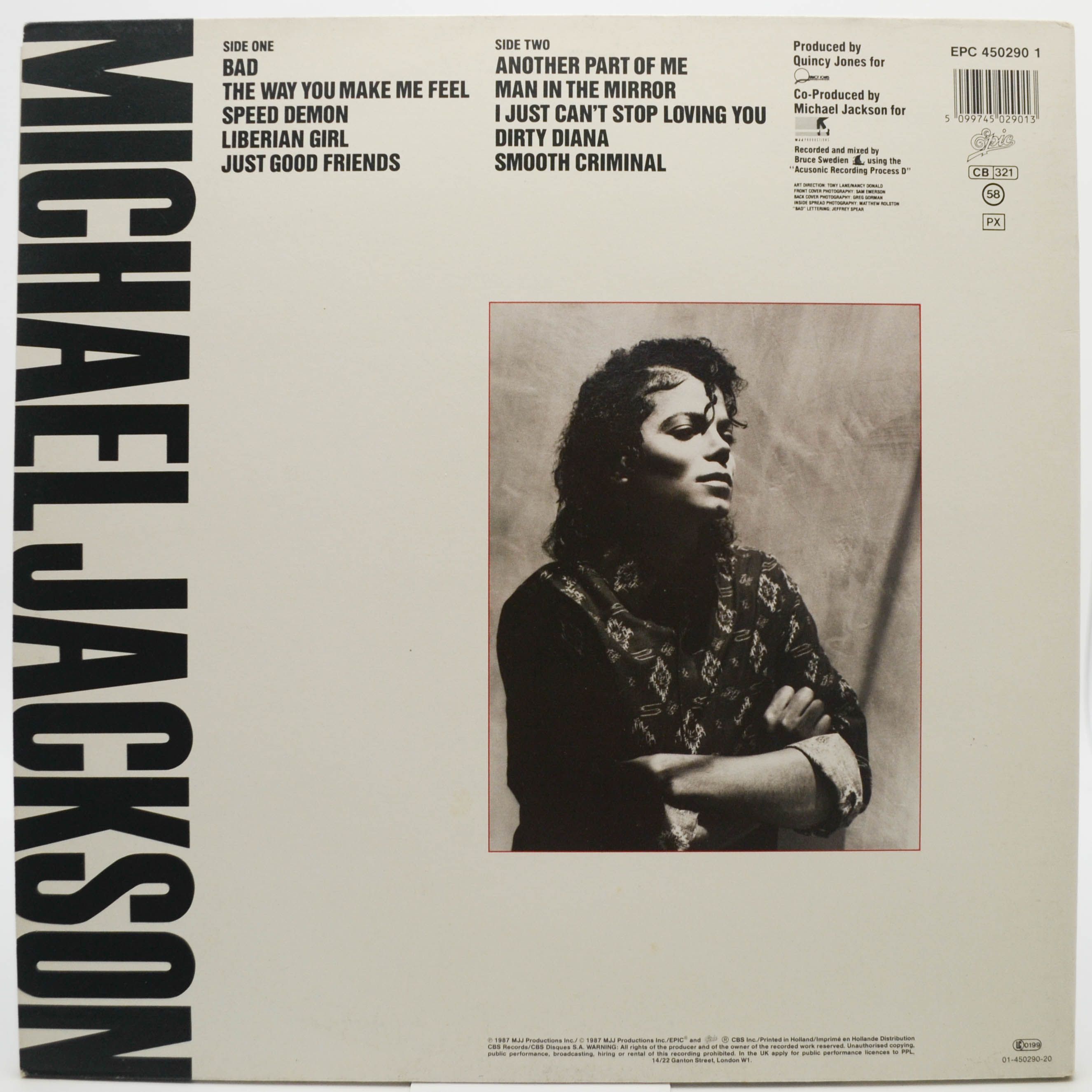 Michael Jackson — Bad, 1987
