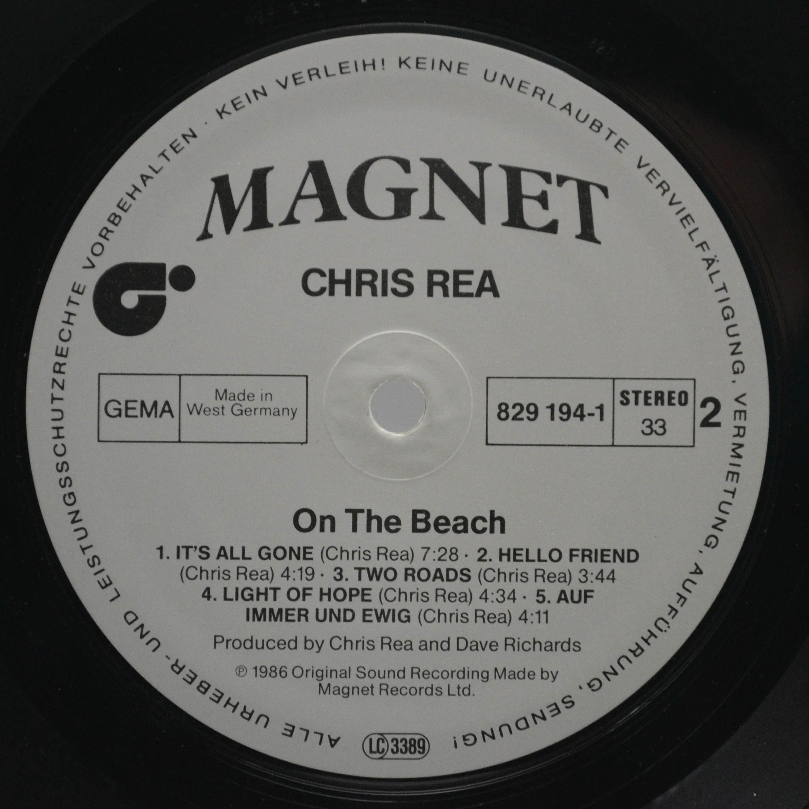 Chris Rea — On The Beach, 1986