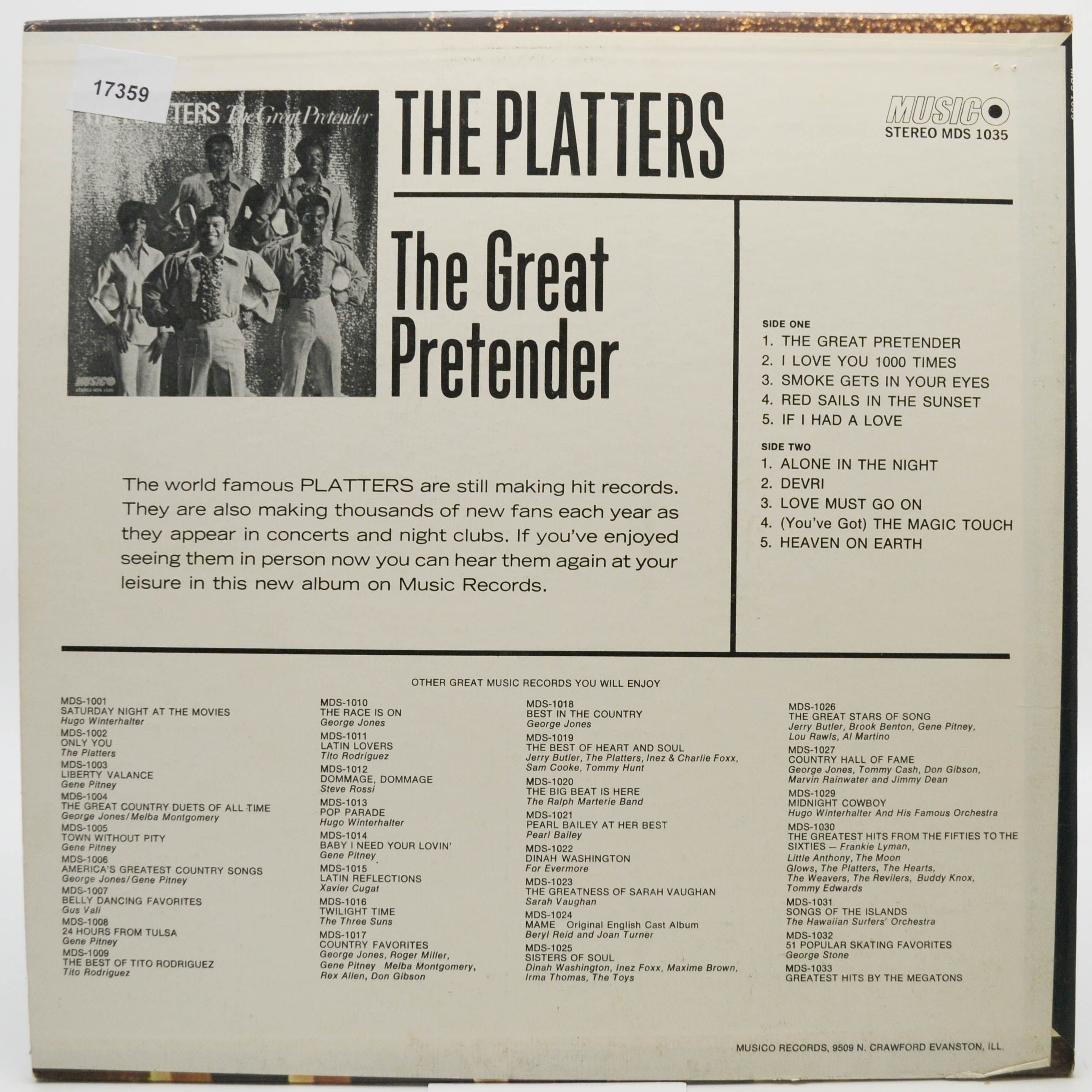 Platters — The Great Pretender (1-st, USA), 1973