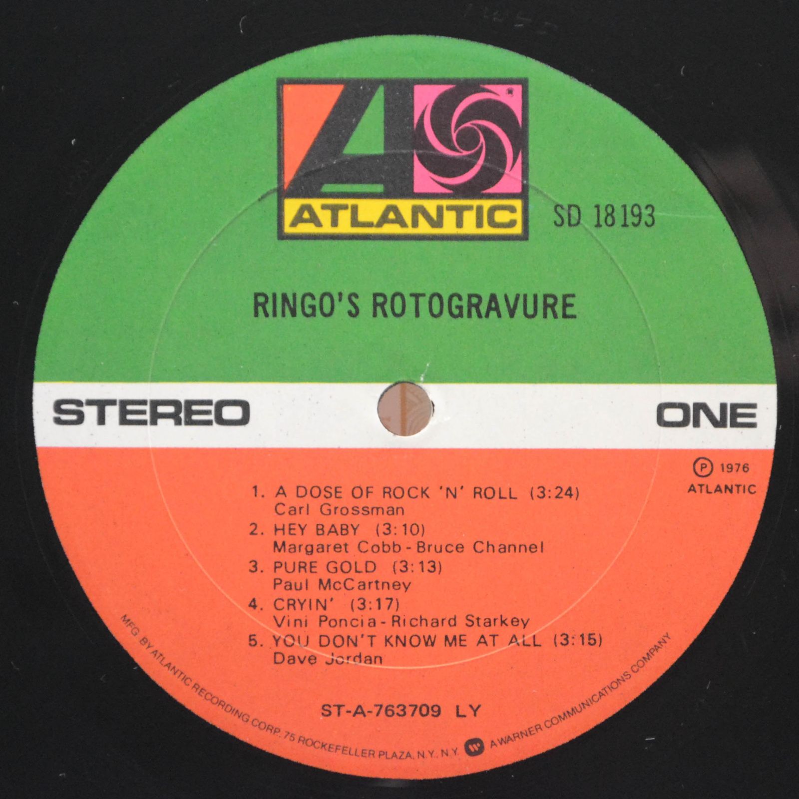 Ringo Starr — Ringo's Rotogravure (USA), 1976