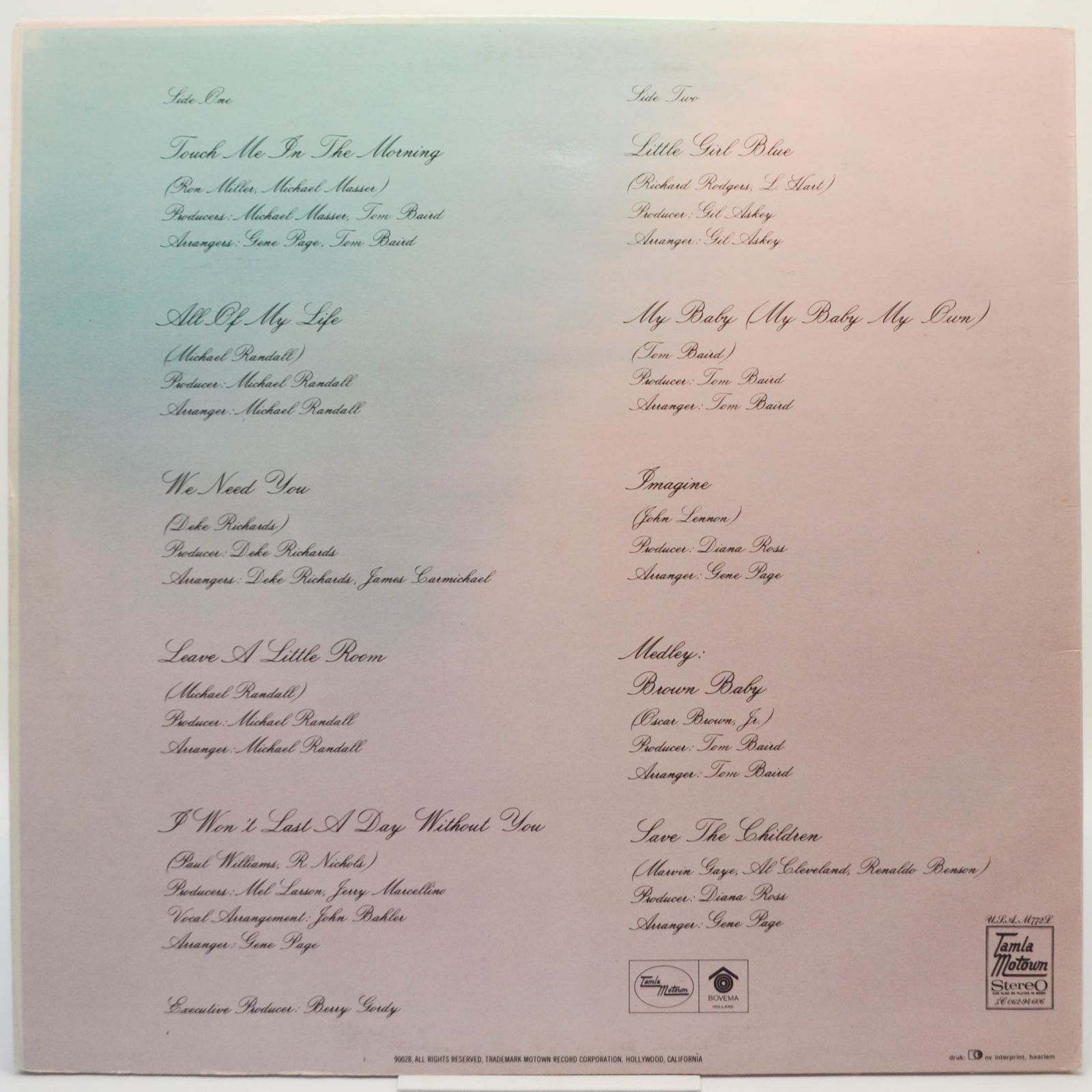 Diana Ross — Touch Me In The Morning, 1973