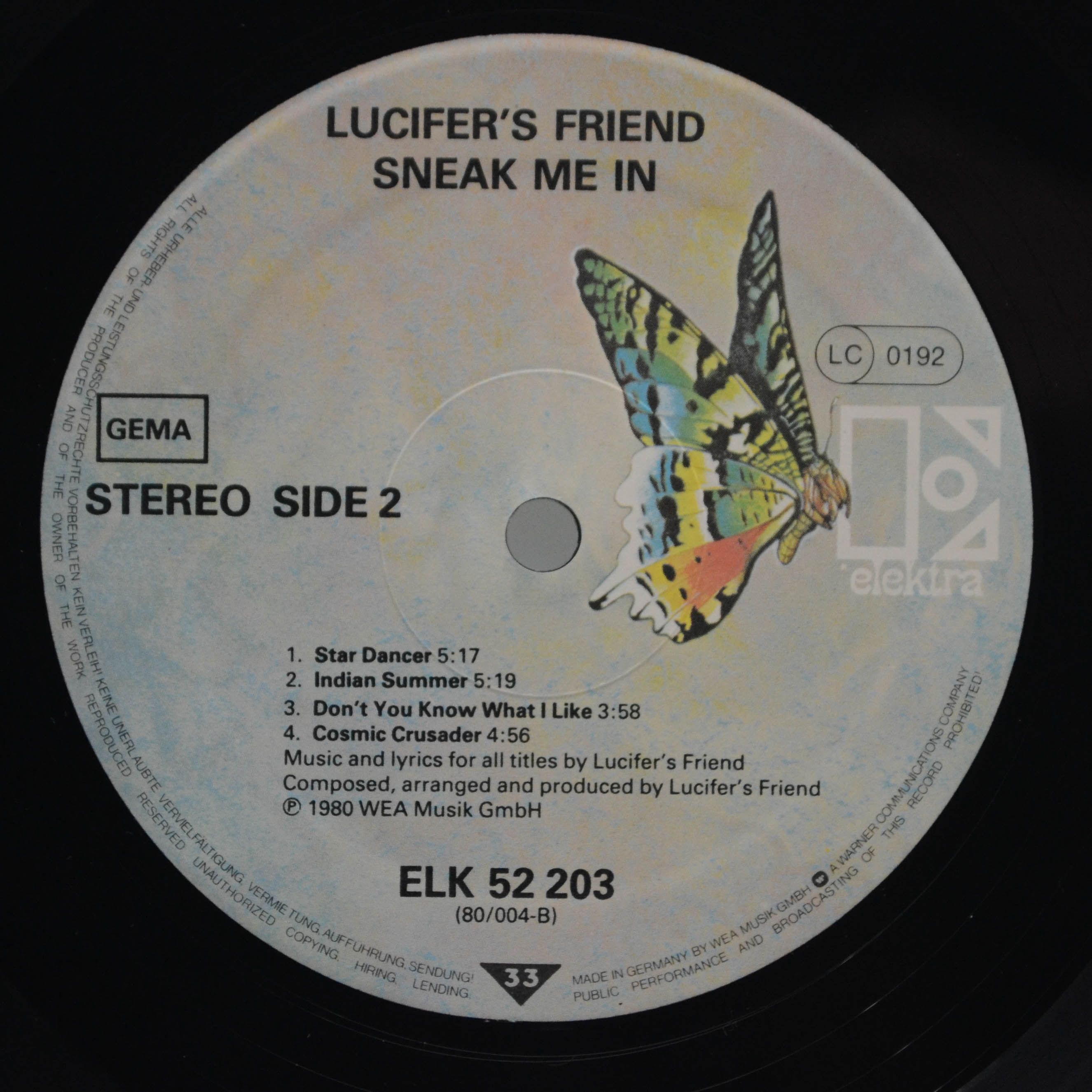 Lucifer's Friend — Sneak Me In, 1980