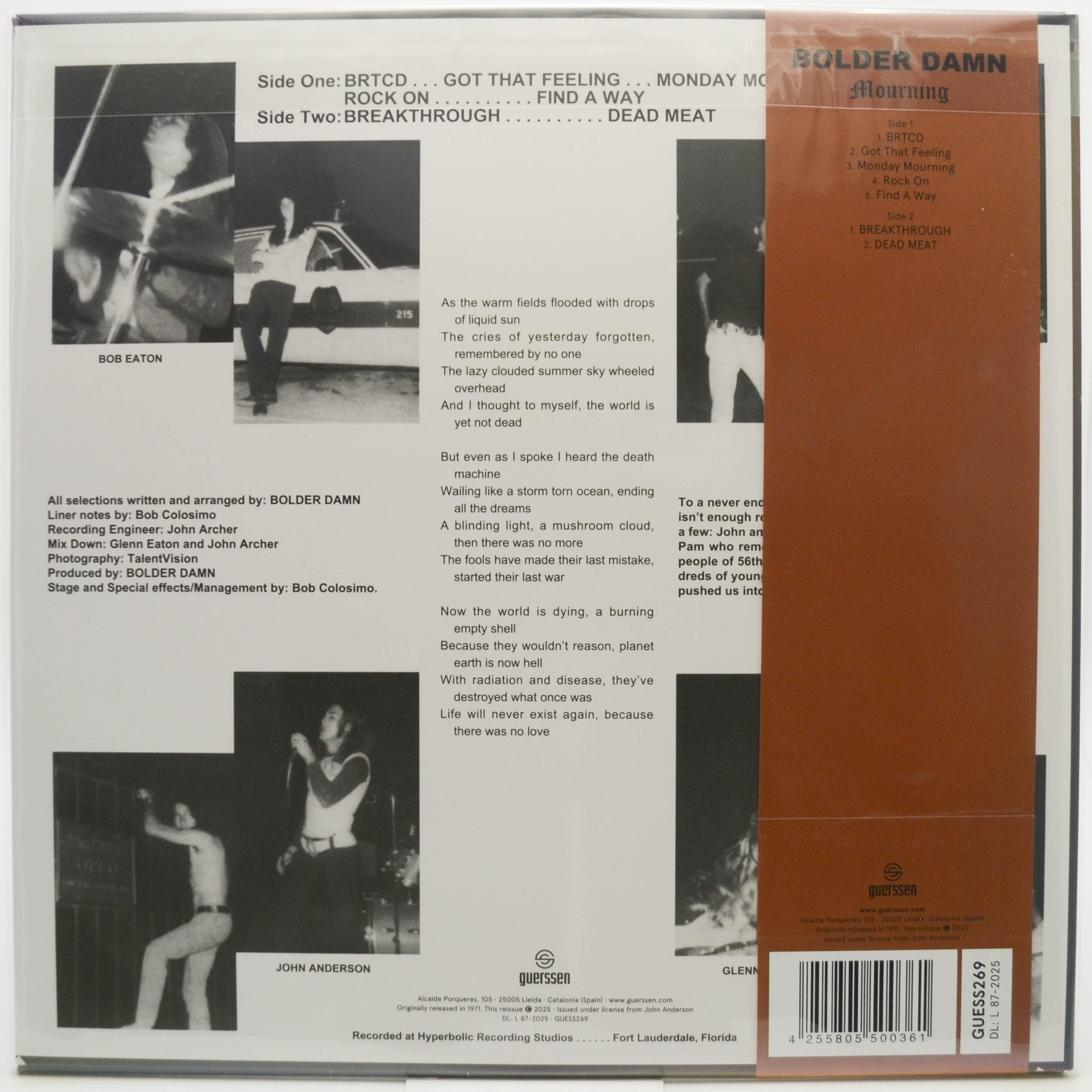 Bolder Damn — Mourning, 1971