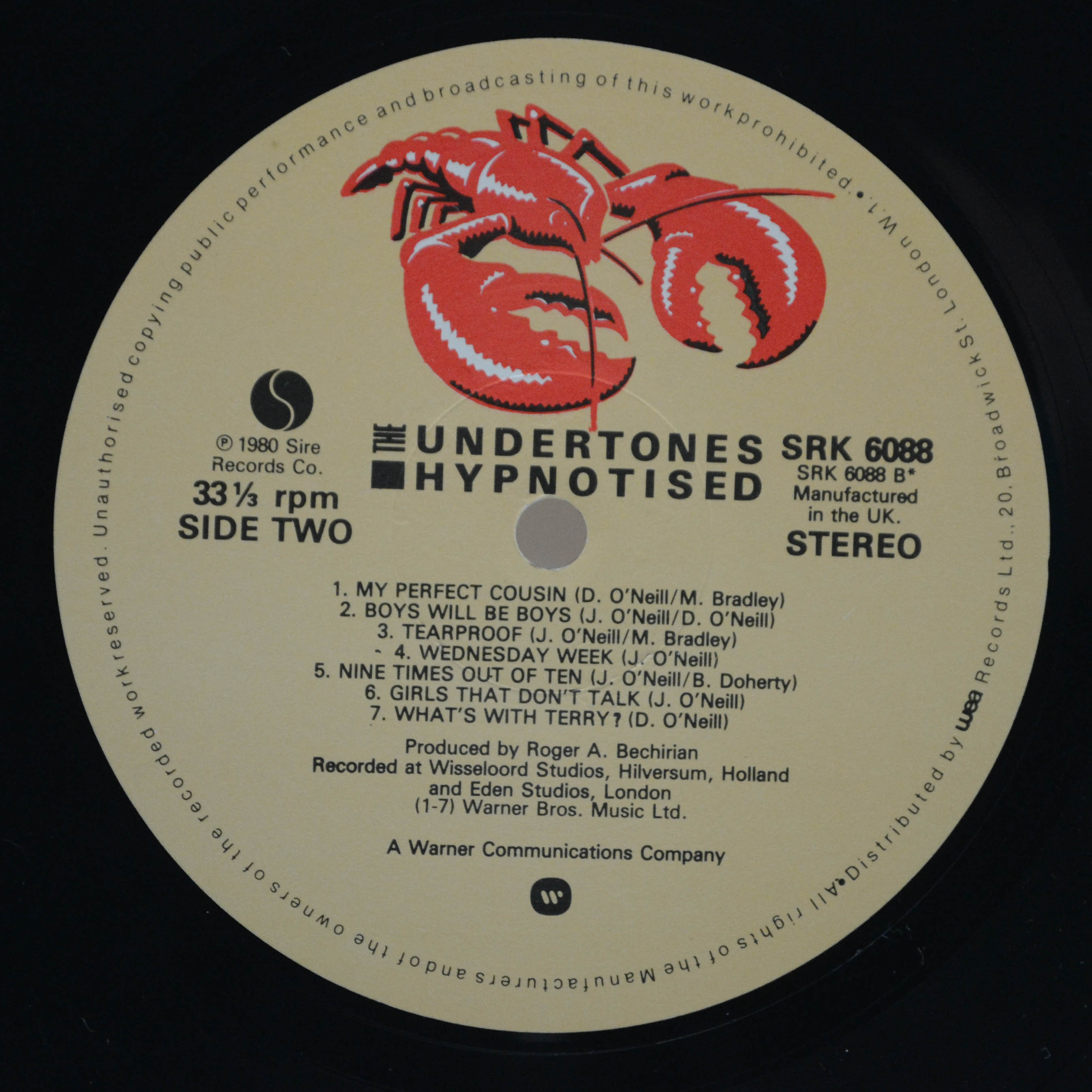 Undertones — Hypnotised (1-st, UK), 1980