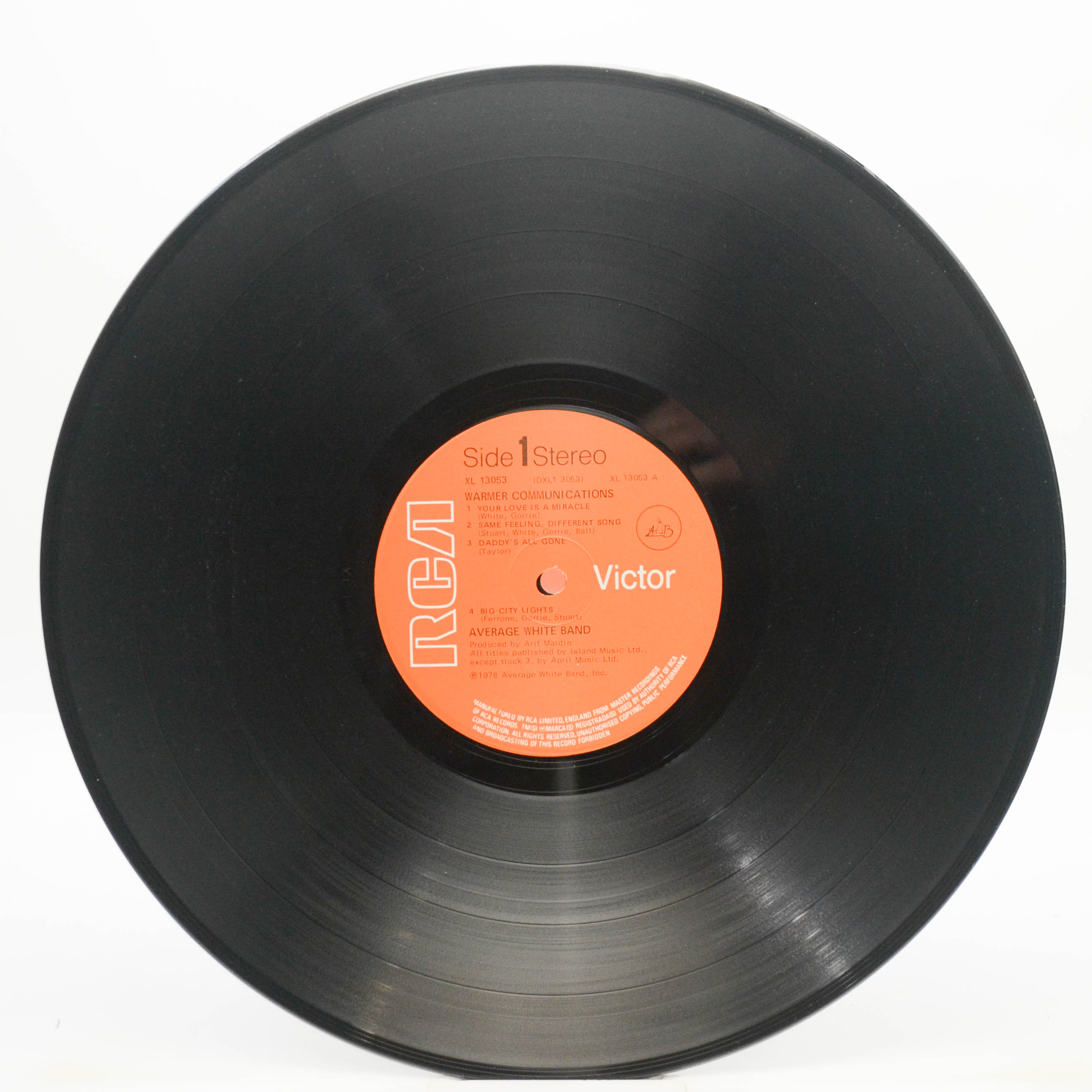 Average White Band — Warmer Communications (UK), 1978