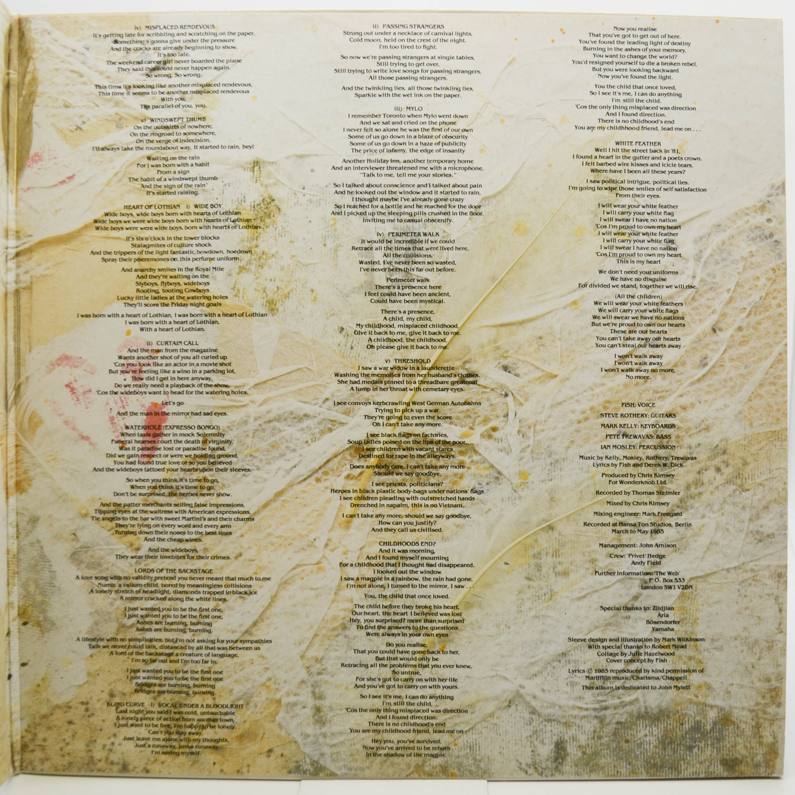 Marillion — Misplaced Childhood, 1985