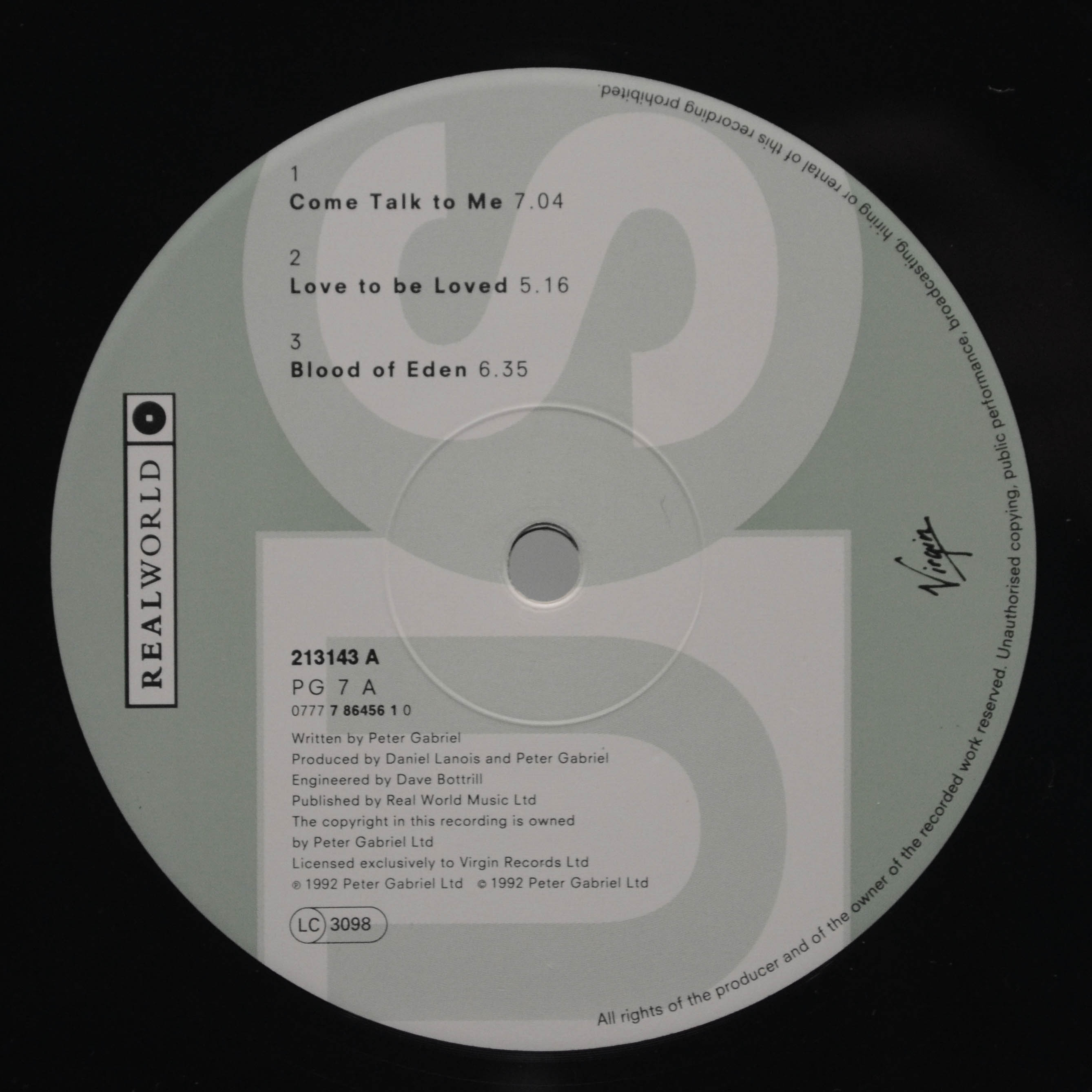 Peter Gabriel — Us (2LP), 1992