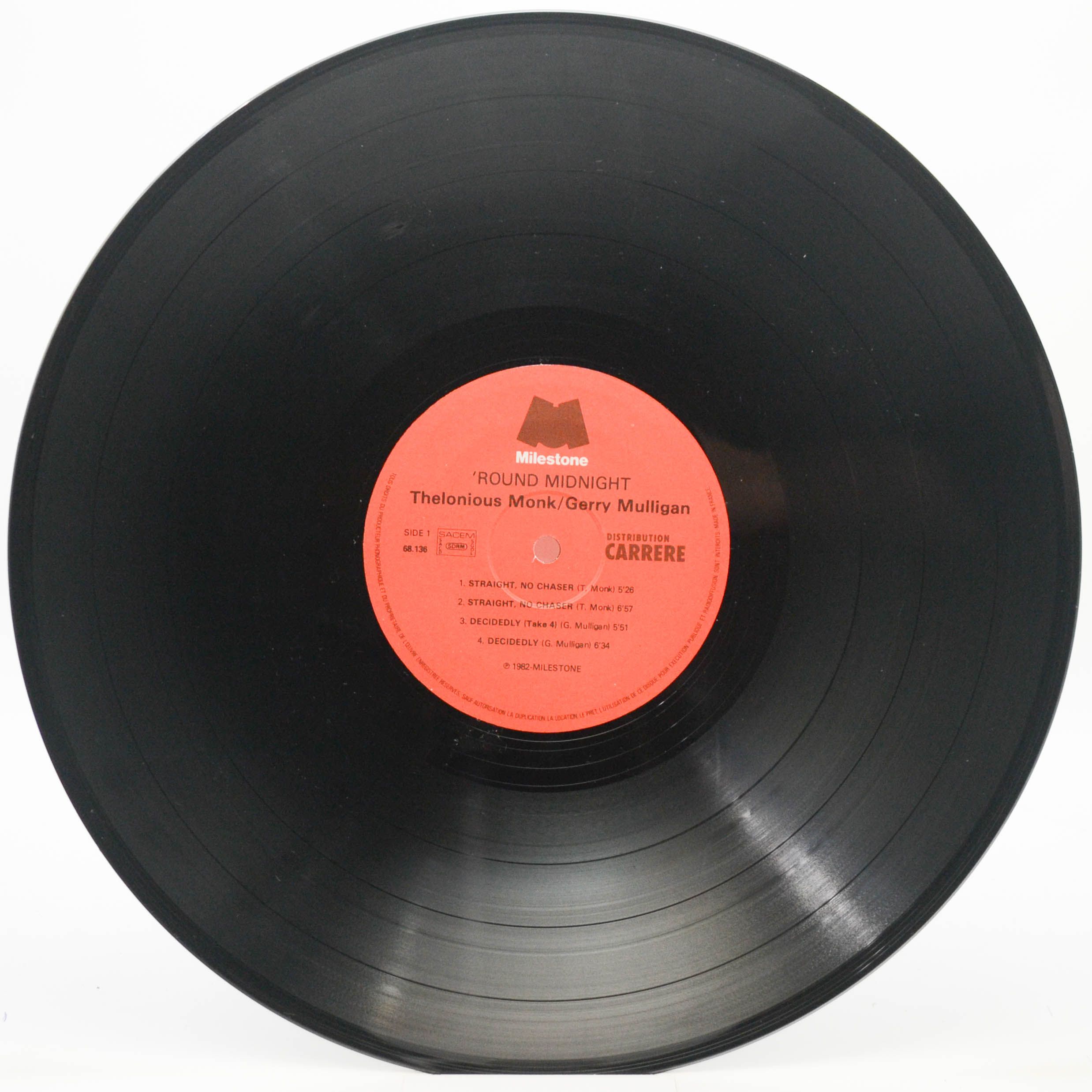 Thelonious Monk / Gerry Mulligan — Round Midnight (2LP), 1983