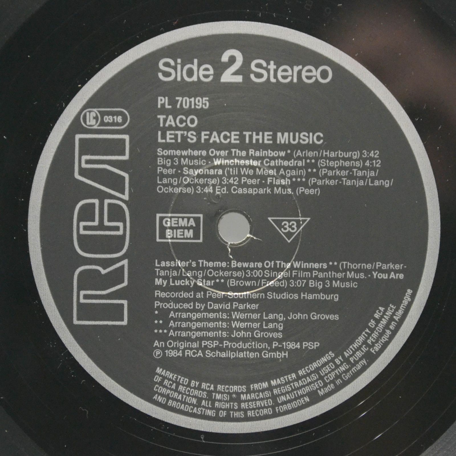 Taco — Let's Face The Music, 1984