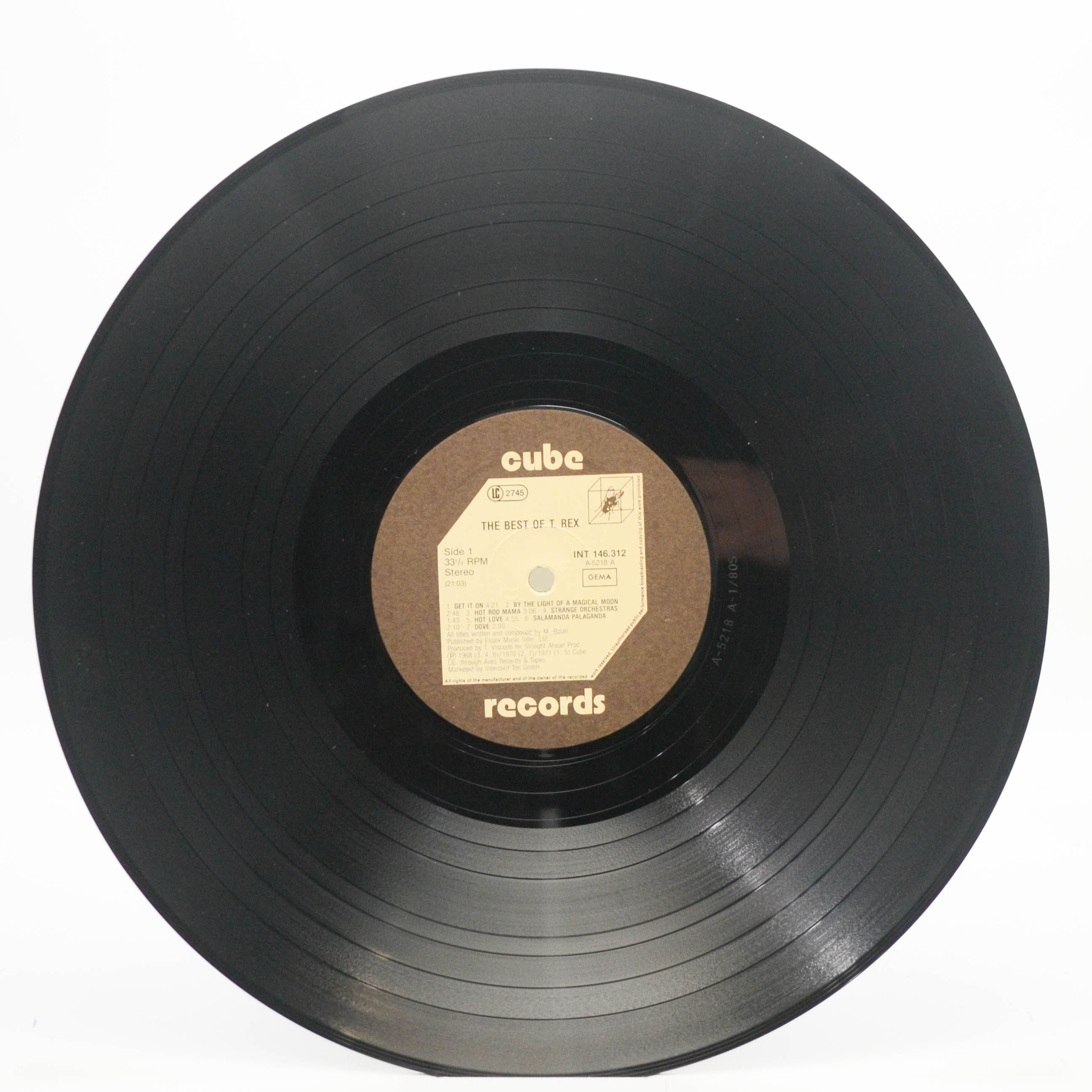 T. Rex — The Best Of T. Rex, 1980